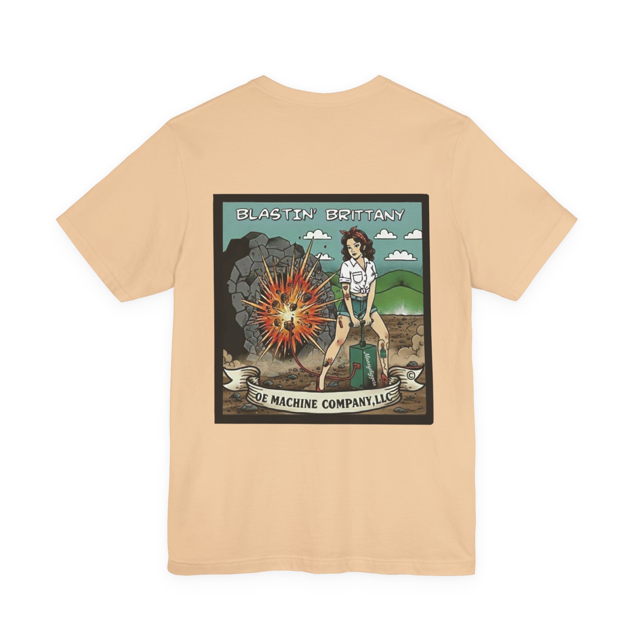 Blastin' Brittany, OE Machine Co. Short Sleeve Tee - Image 14