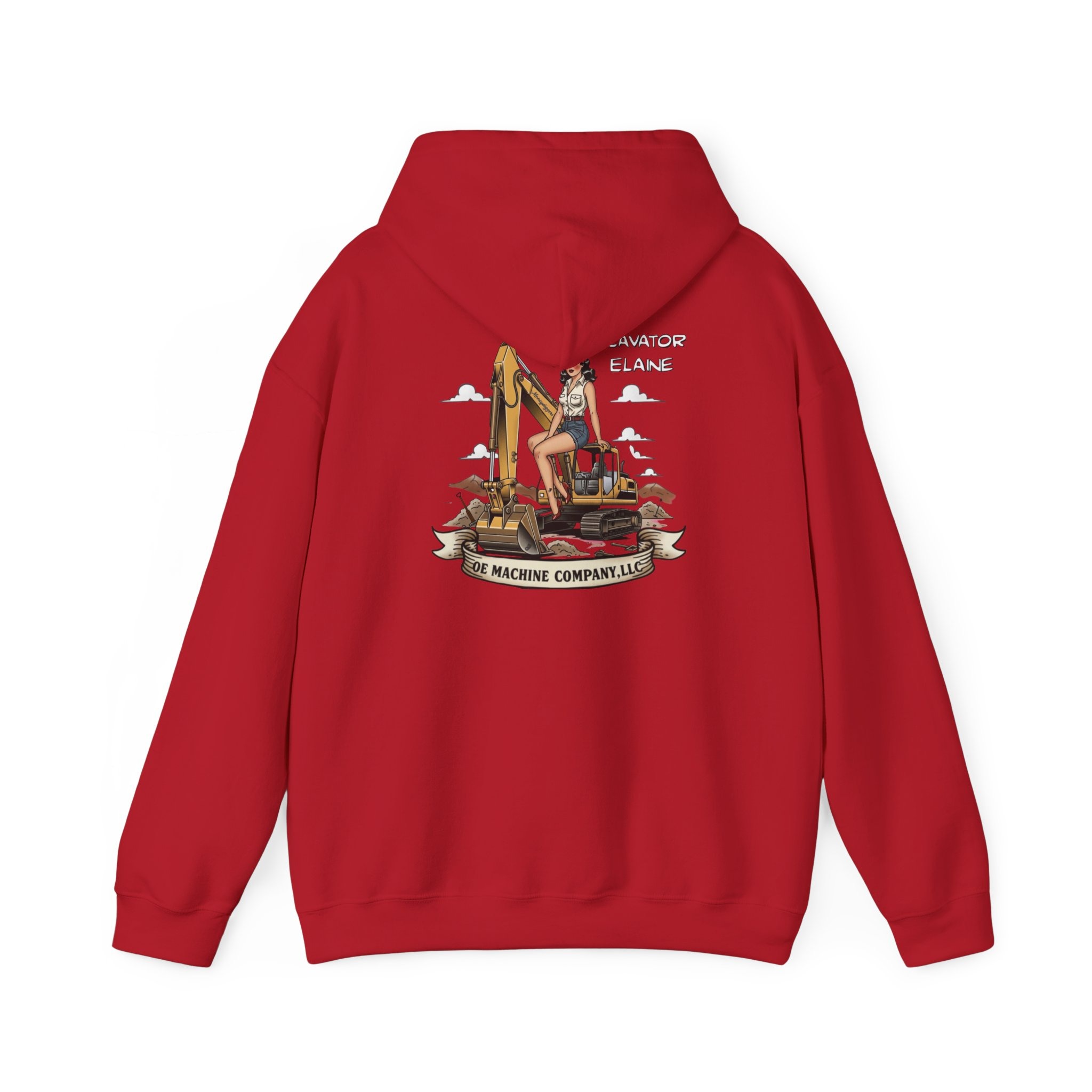 Excavator Elaine, OE Machine Co. Hoodie - Image 22
