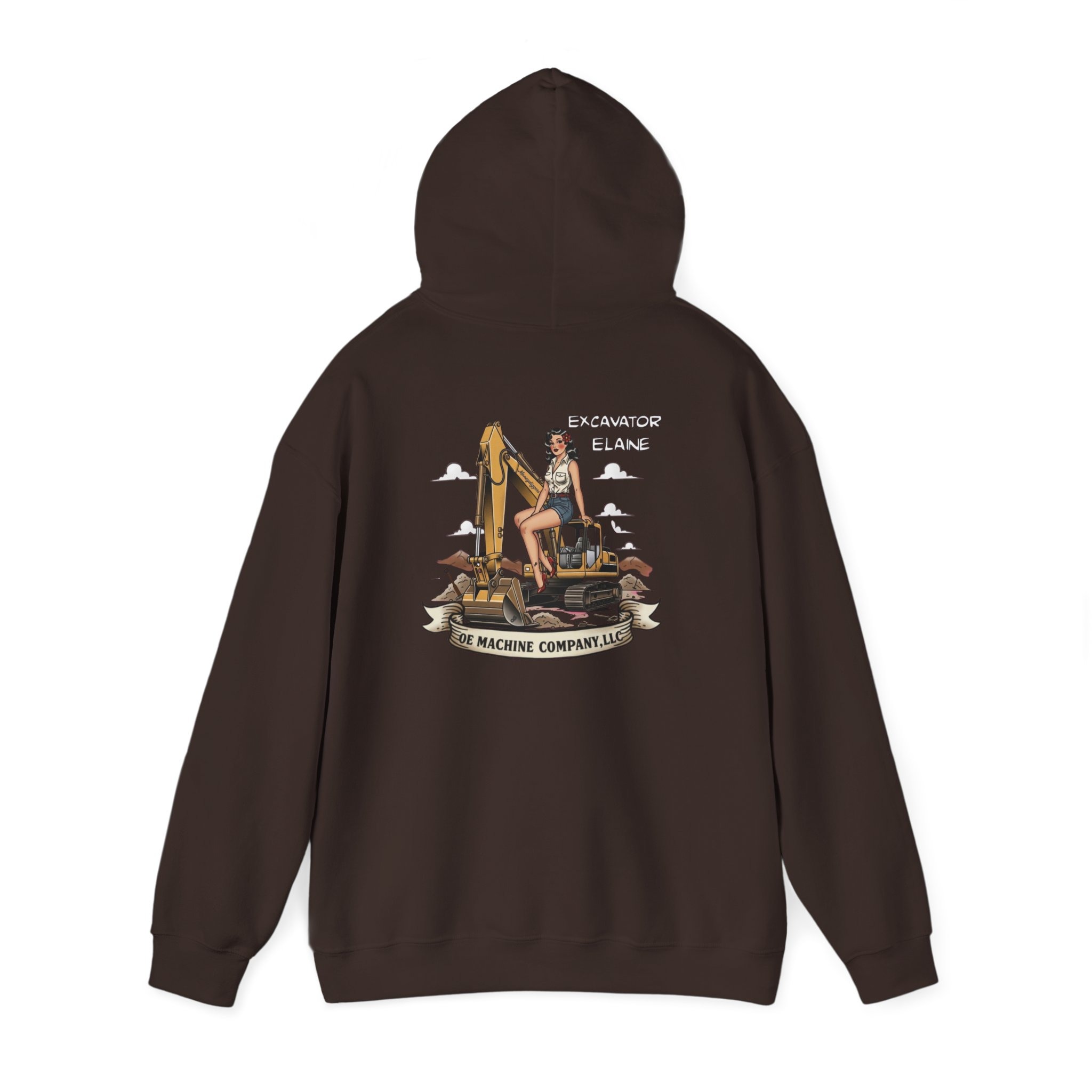 Excavator Elaine, OE Machine Co. Hoodie - Image 35