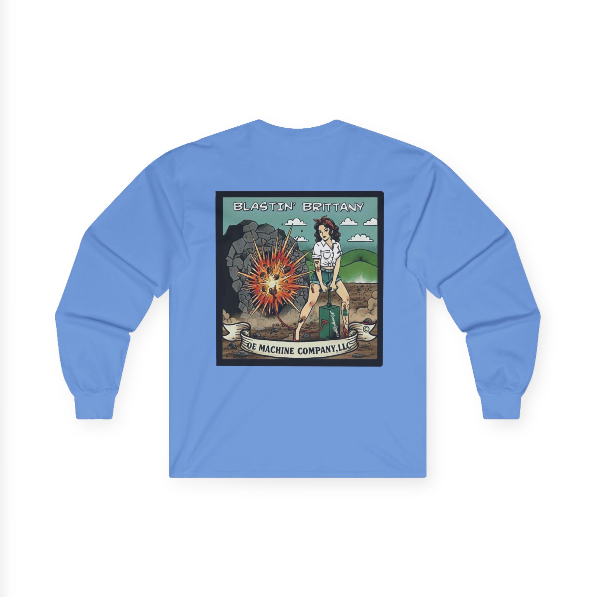 Blastin' Brittany, OE Machine Co. Long Sleeve Tee - Image 32