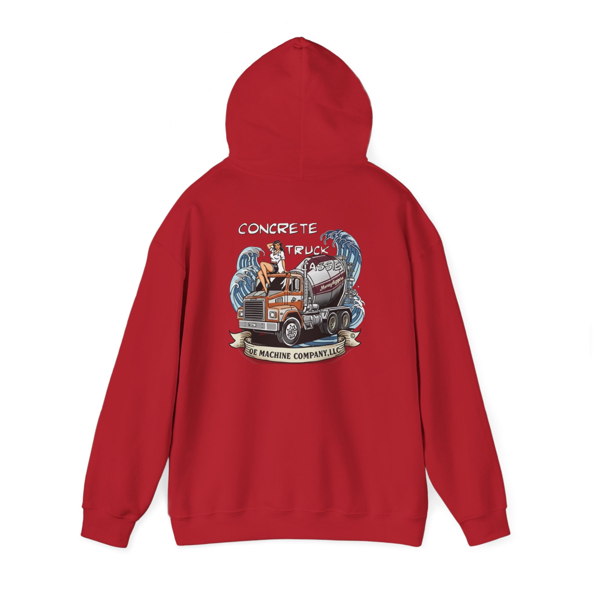 Concrete Truck Cassie, OE Machine Co. Hoodie - Image 50