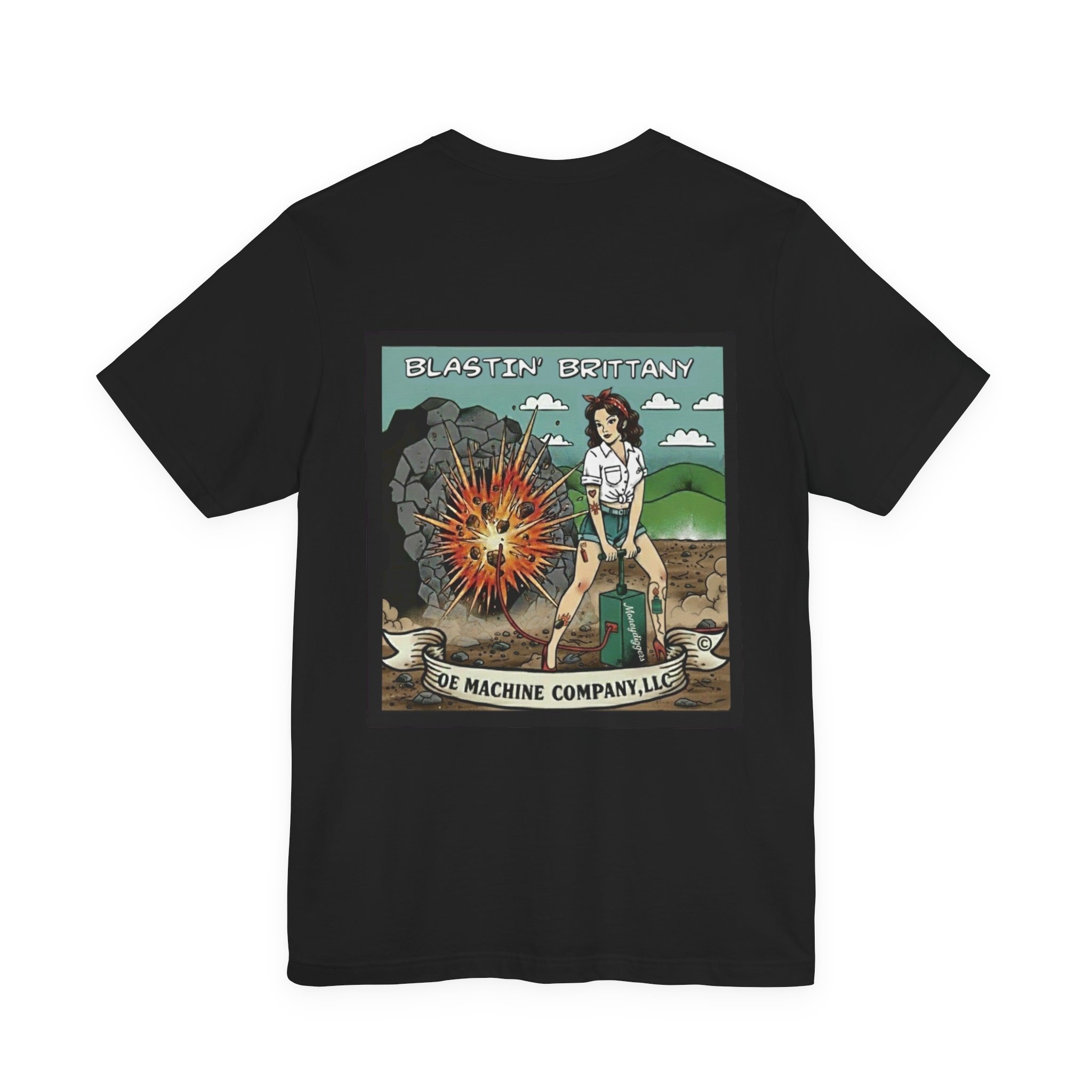 Blastin' Brittany, OE Machine Co. Short Sleeve Tee - Image 11