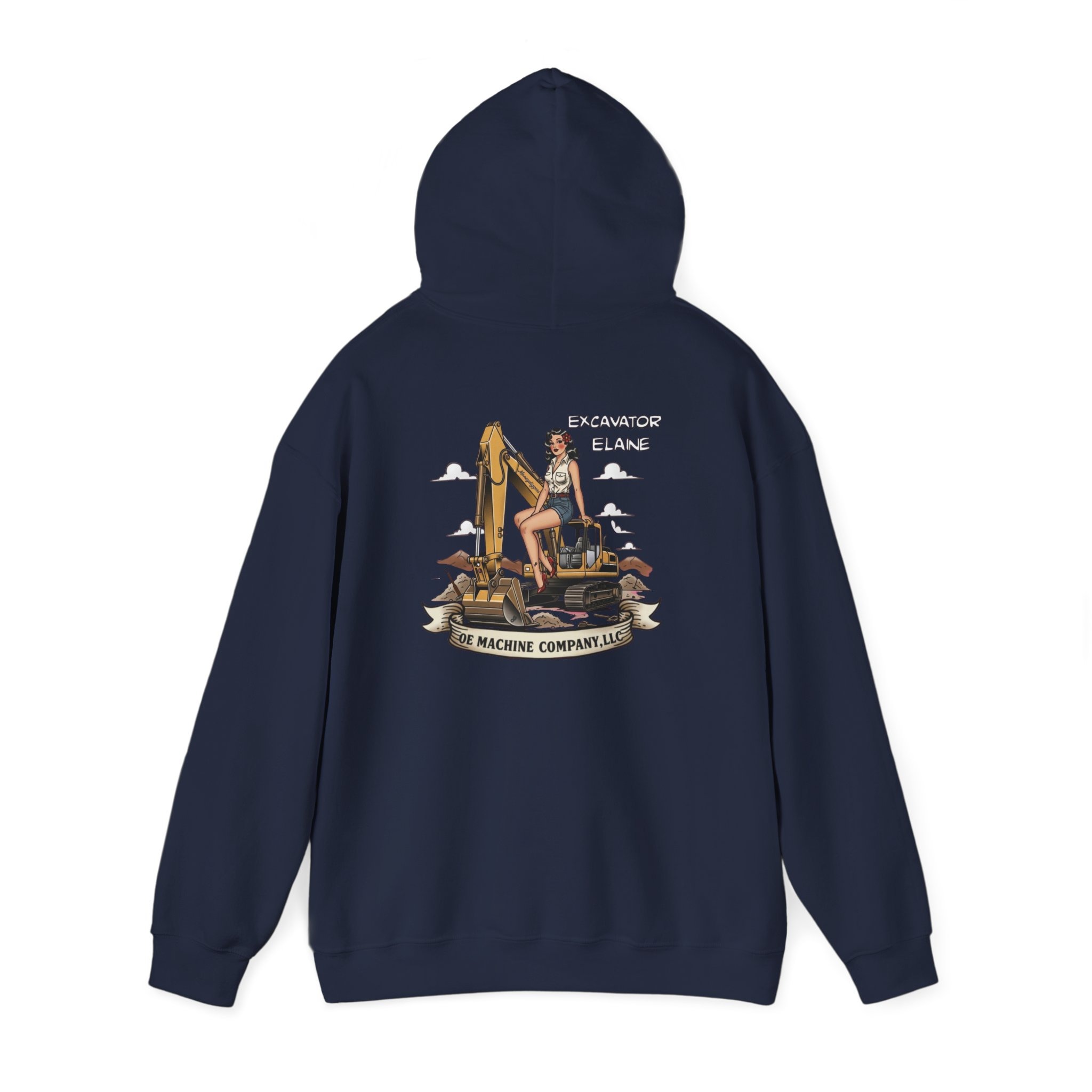 Excavator Elaine, OE Machine Co. Hoodie - Image 47