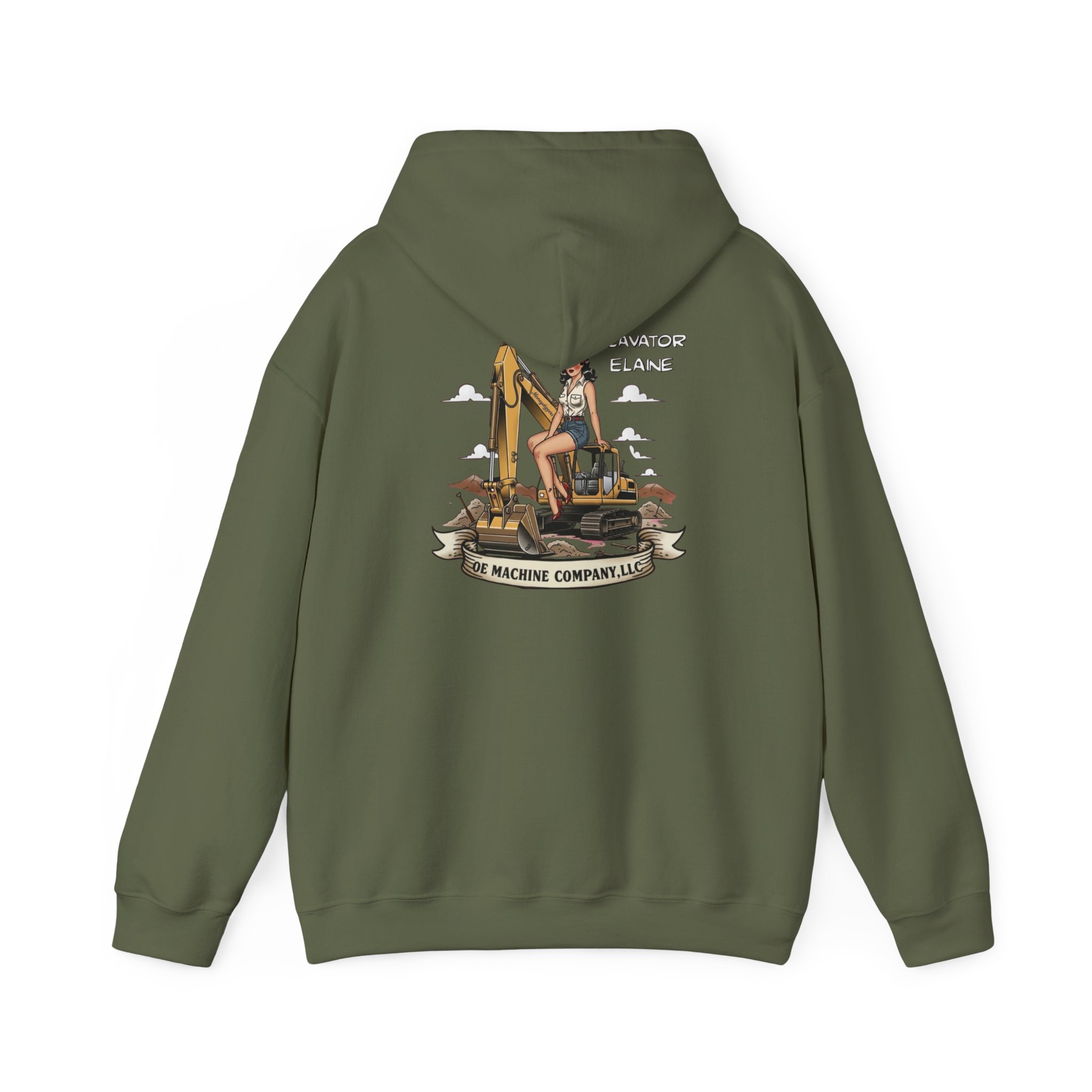 Excavator Elaine, OE Machine Co. Hoodie - Image 14