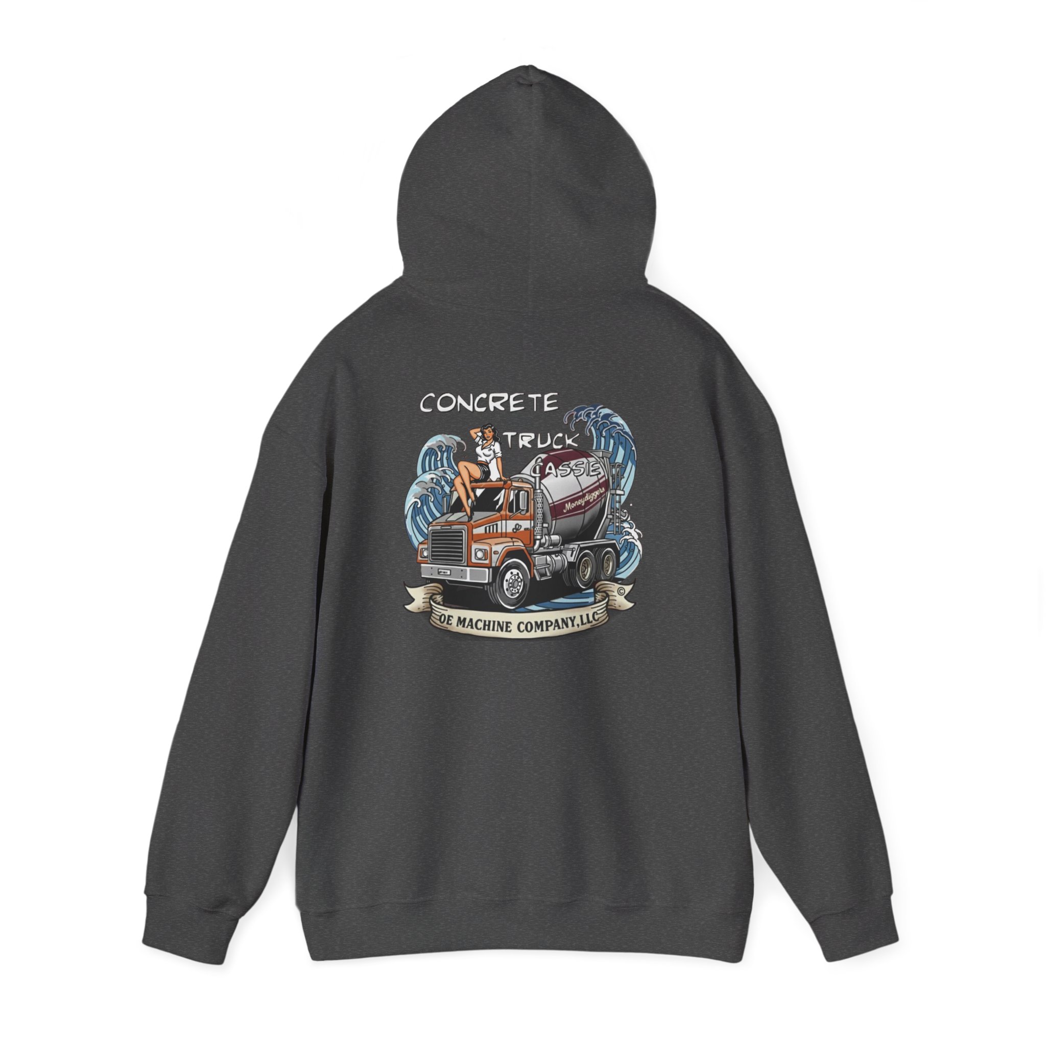 Concrete Truck Cassie, OE Machine Co. Hoodie - Image 40