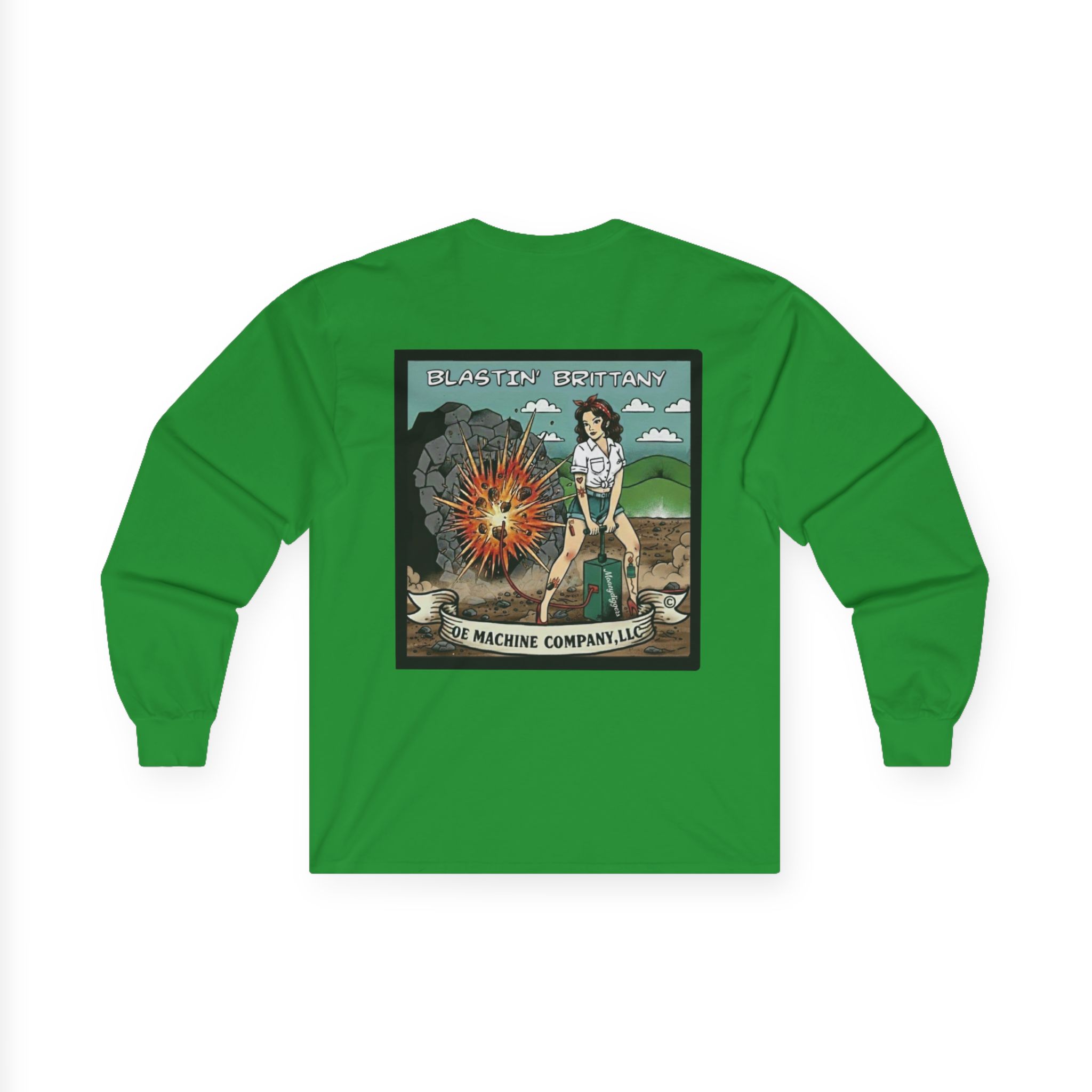 Blastin' Brittany, OE Machine Co. Long Sleeve Tee - Image 23