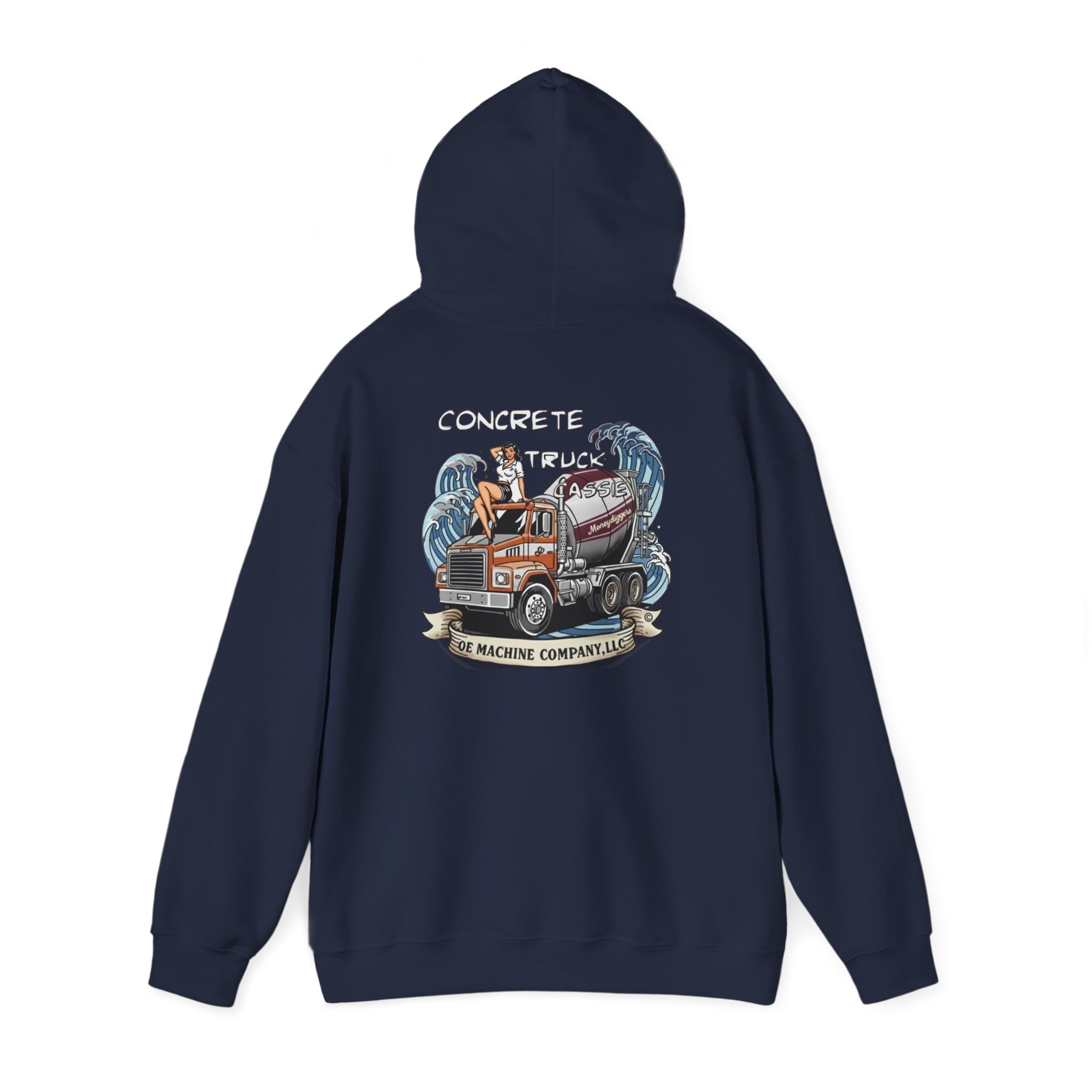 Concrete Truck Cassie, OE Machine Co. Hoodie - Image 45