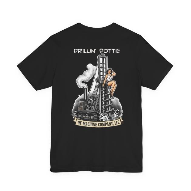 Drillin' Dottie, OE Machine Co. Short Sleeve Tee