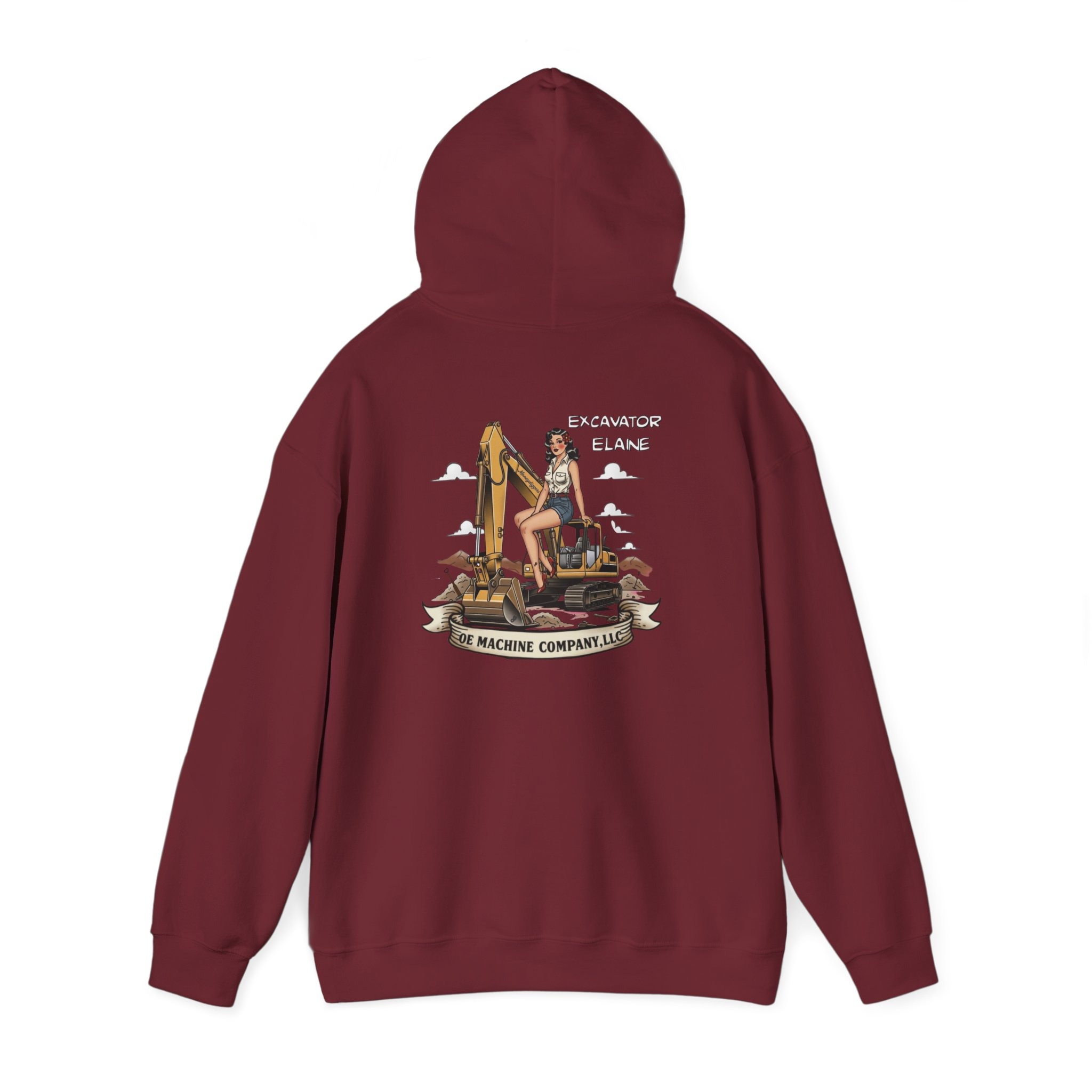 Excavator Elaine, OE Machine Co. Hoodie