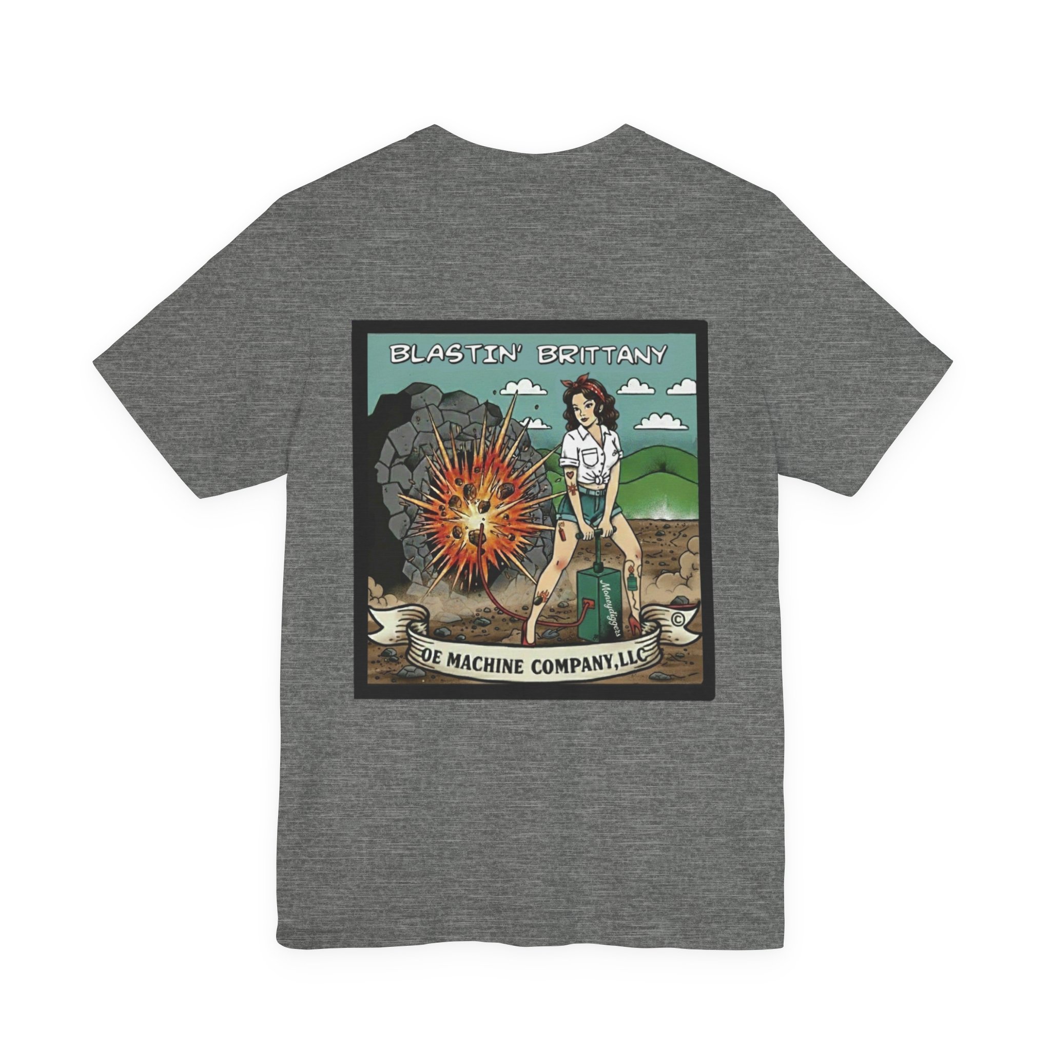 Blastin' Brittany, OE Machine Co. Short Sleeve Tee - Image 8