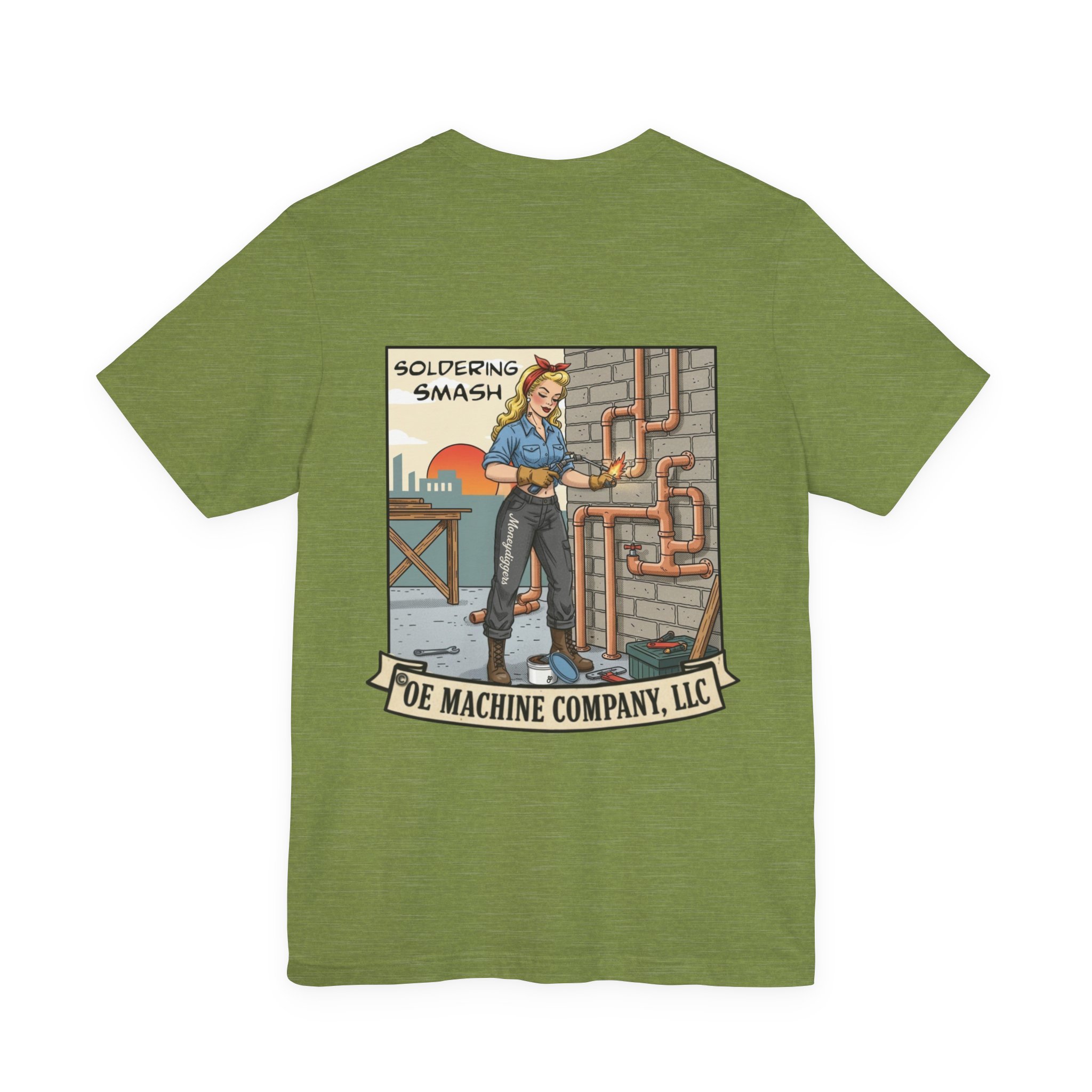 Soldering Smash, OE Machine Co. Short Sleeve Tee - Image 17