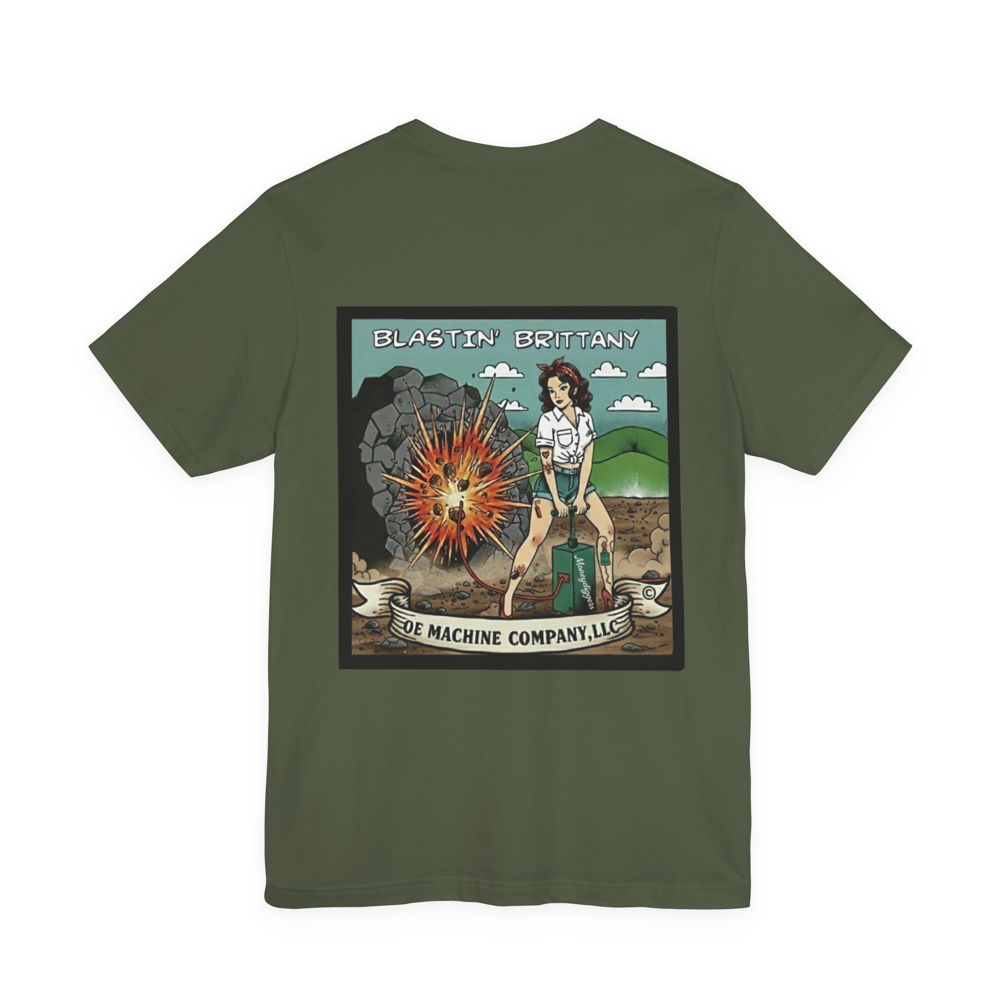 Blastin' Brittany, OE Machine Co. Short Sleeve Tee - Image 26