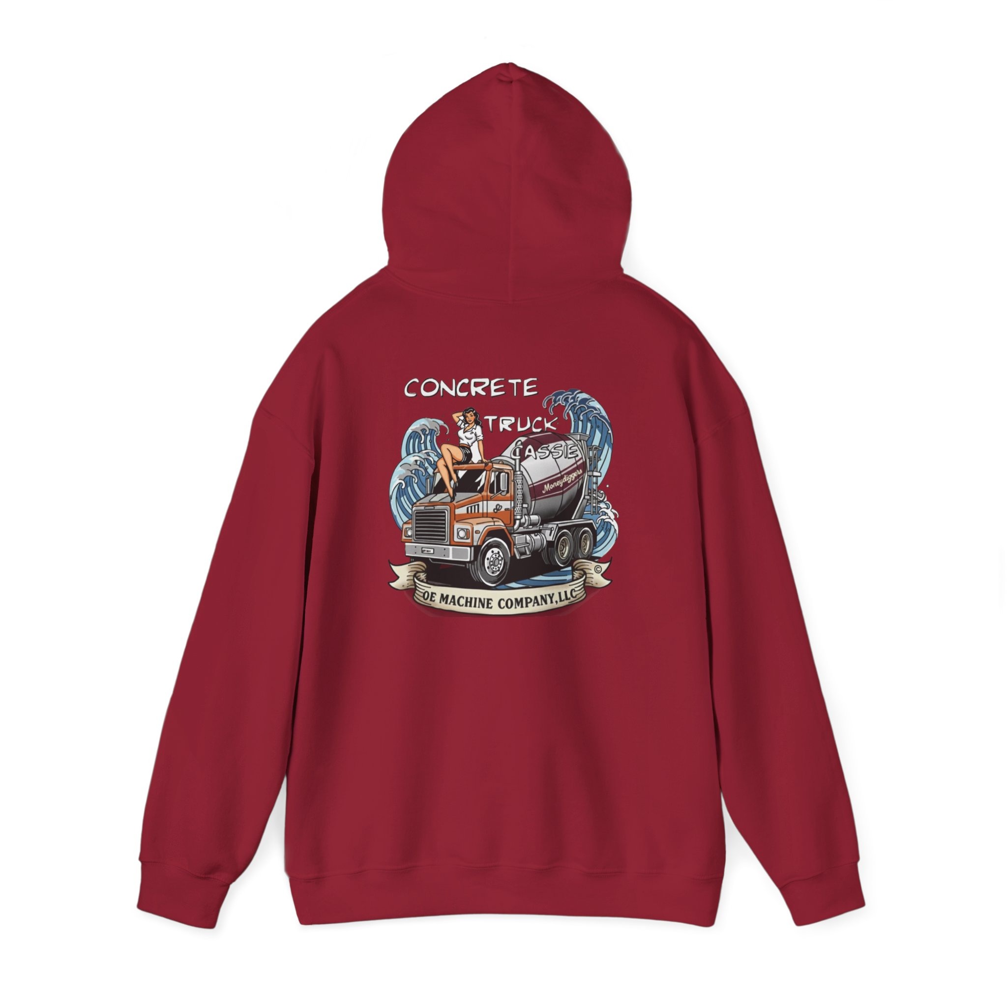 Concrete Truck Cassie, OE Machine Co. Hoodie - Image 55