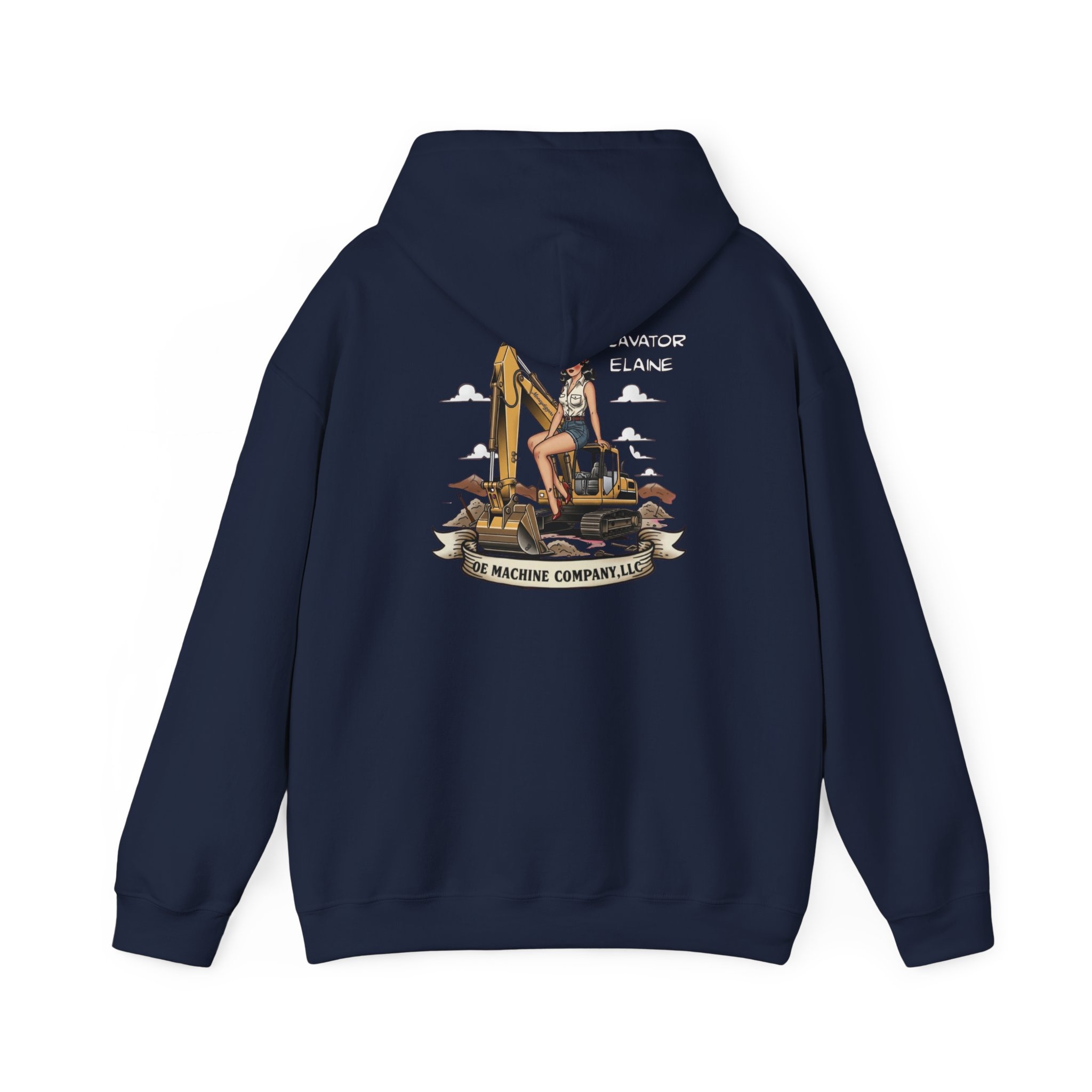 Excavator Elaine, OE Machine Co. Hoodie - Image 46