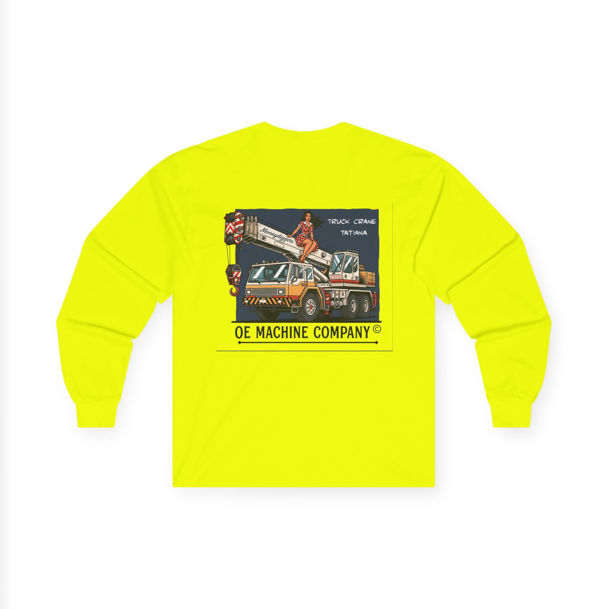 Truck Crane Tatiana, OE Machine Co. Long Sleeve Tee - Image 20
