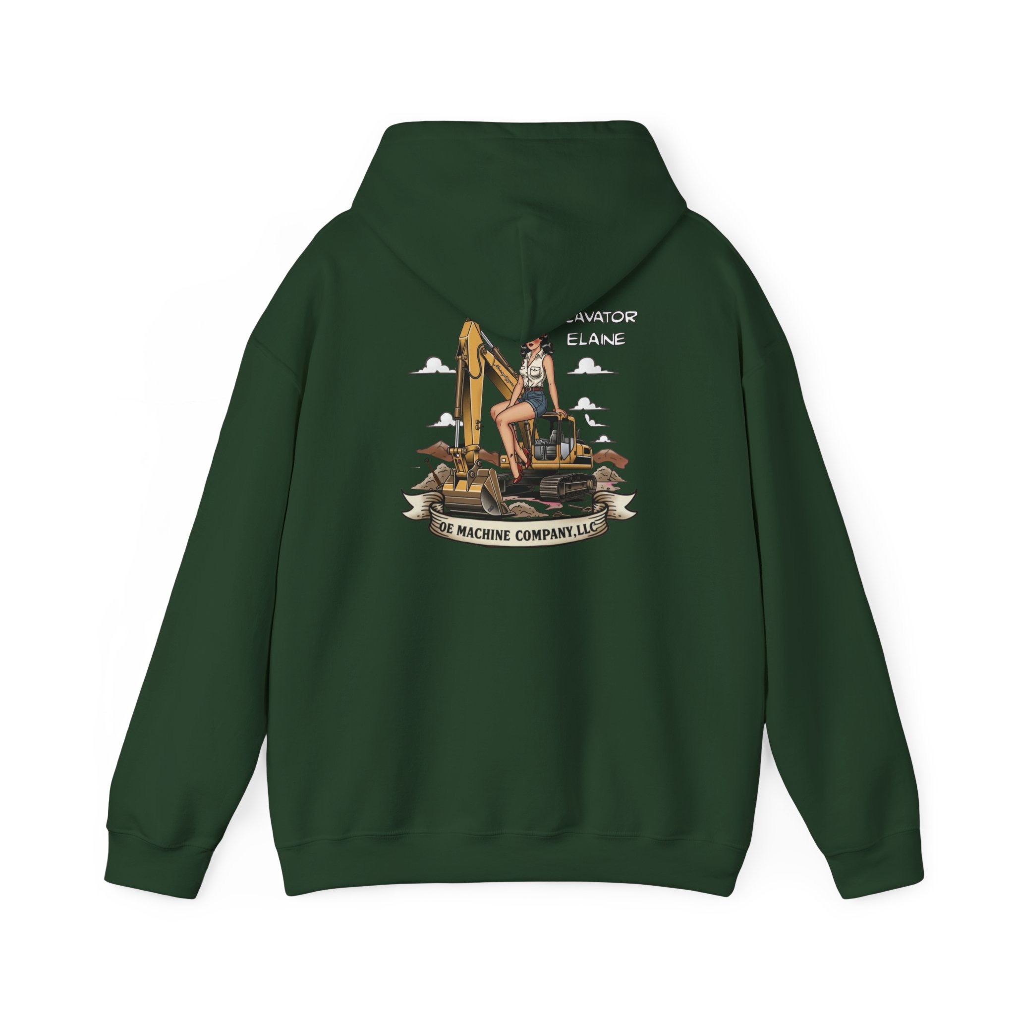 Excavator Elaine, OE Machine Co. Hoodie - Image 38