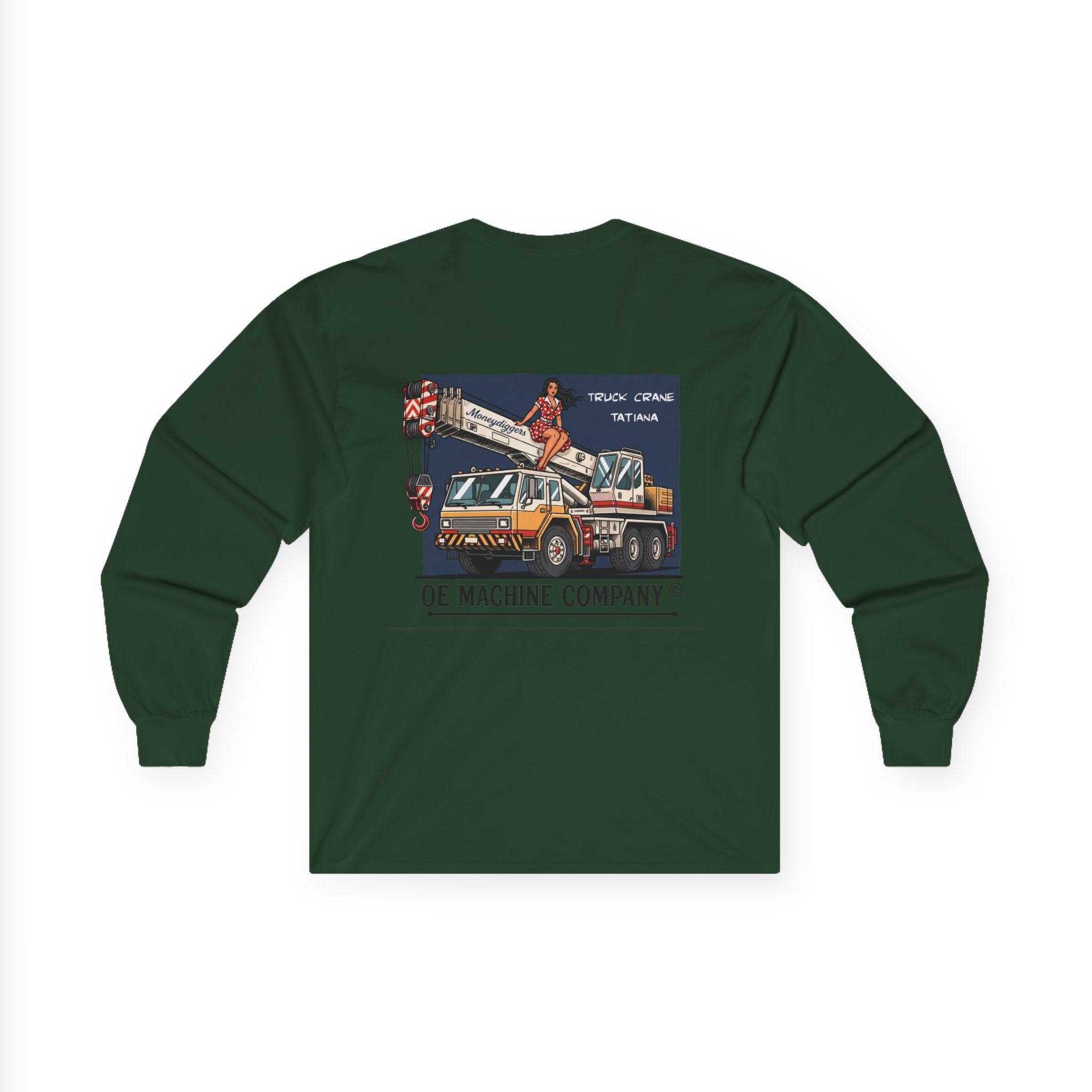Truck Crane Tatiana, OE Machine Co. Long Sleeve Tee - Image 23