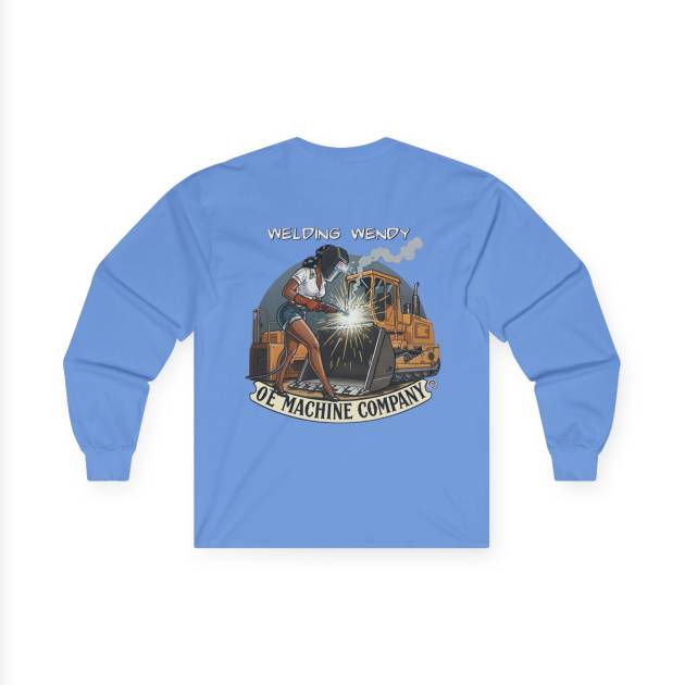 Welding Wendy, OE Machine Co. Long Sleeve Tee