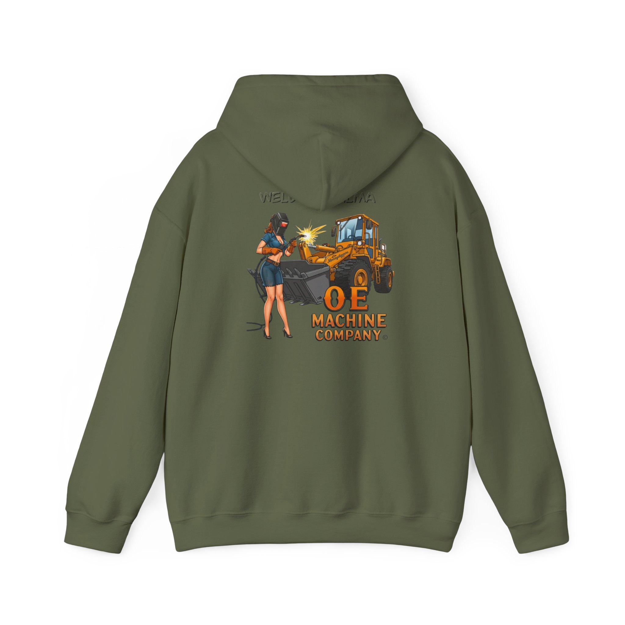 Welding Wilma, OE Machine Co. Hoodie - Image 3