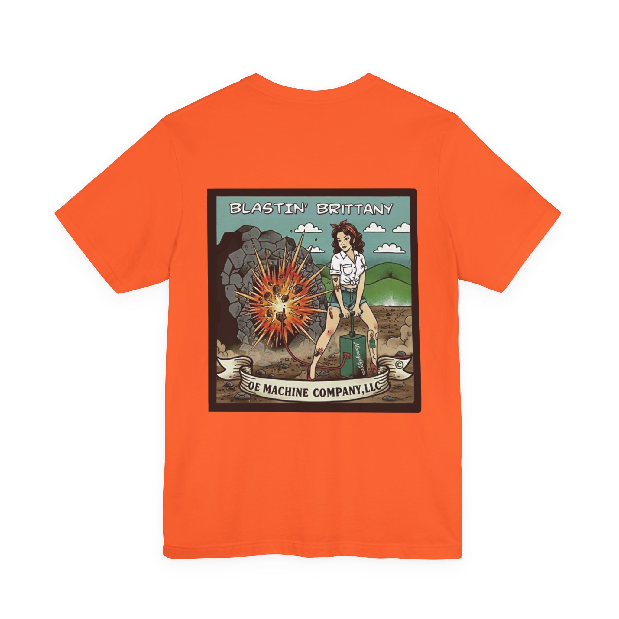 Blastin' Brittany, OE Machine Co. Short Sleeve Tee - Image 5