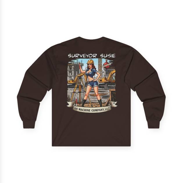 Surveyor Susie, OE Machine Co. Long Sleeve Tee