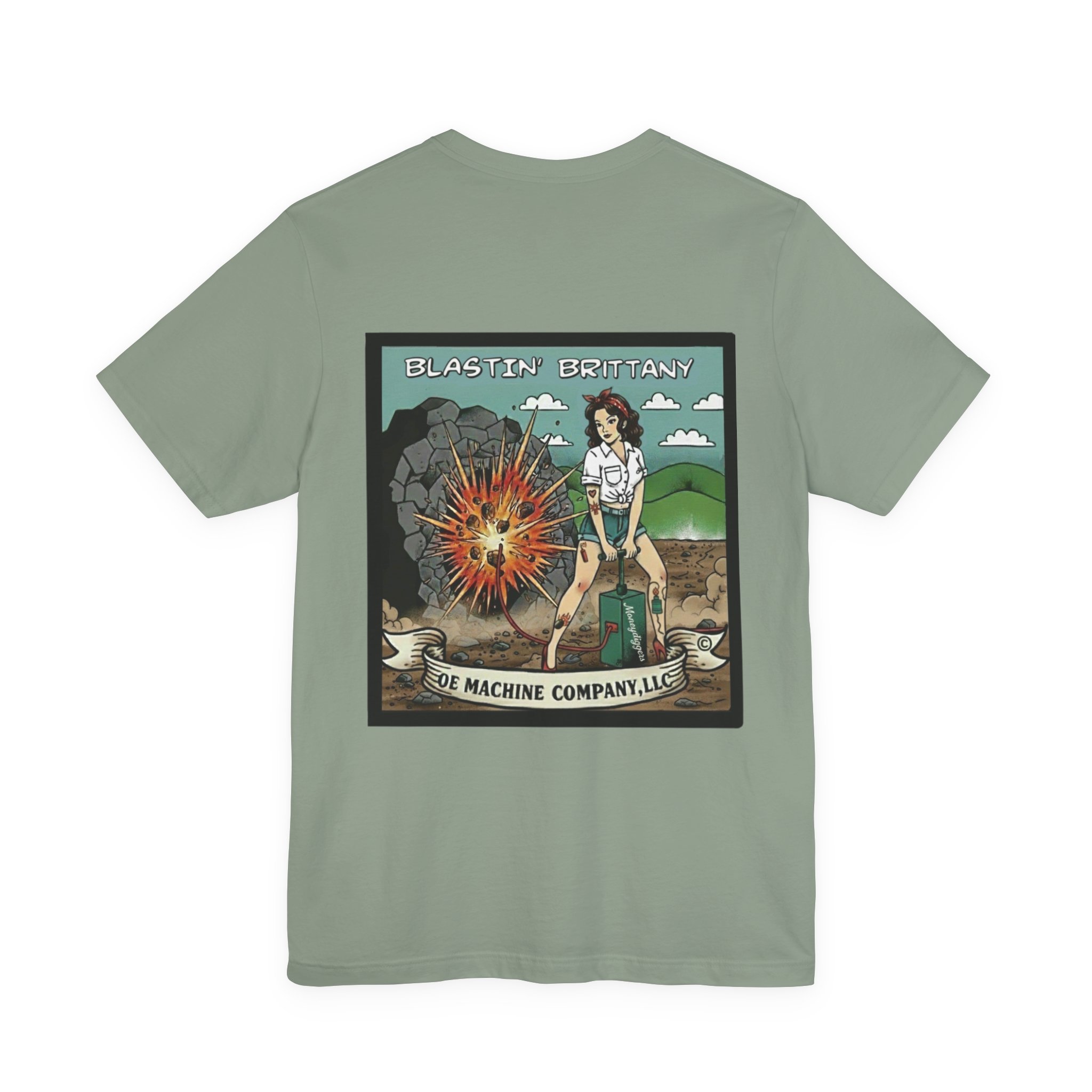 Blastin' Brittany, OE Machine Co. Short Sleeve Tee - Image 23