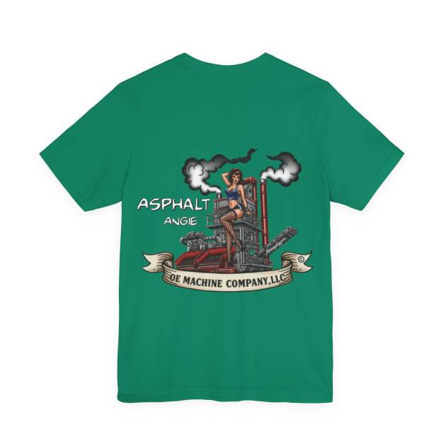 Asphalt Angie, OE Machine Co. Short Sleeve Tee