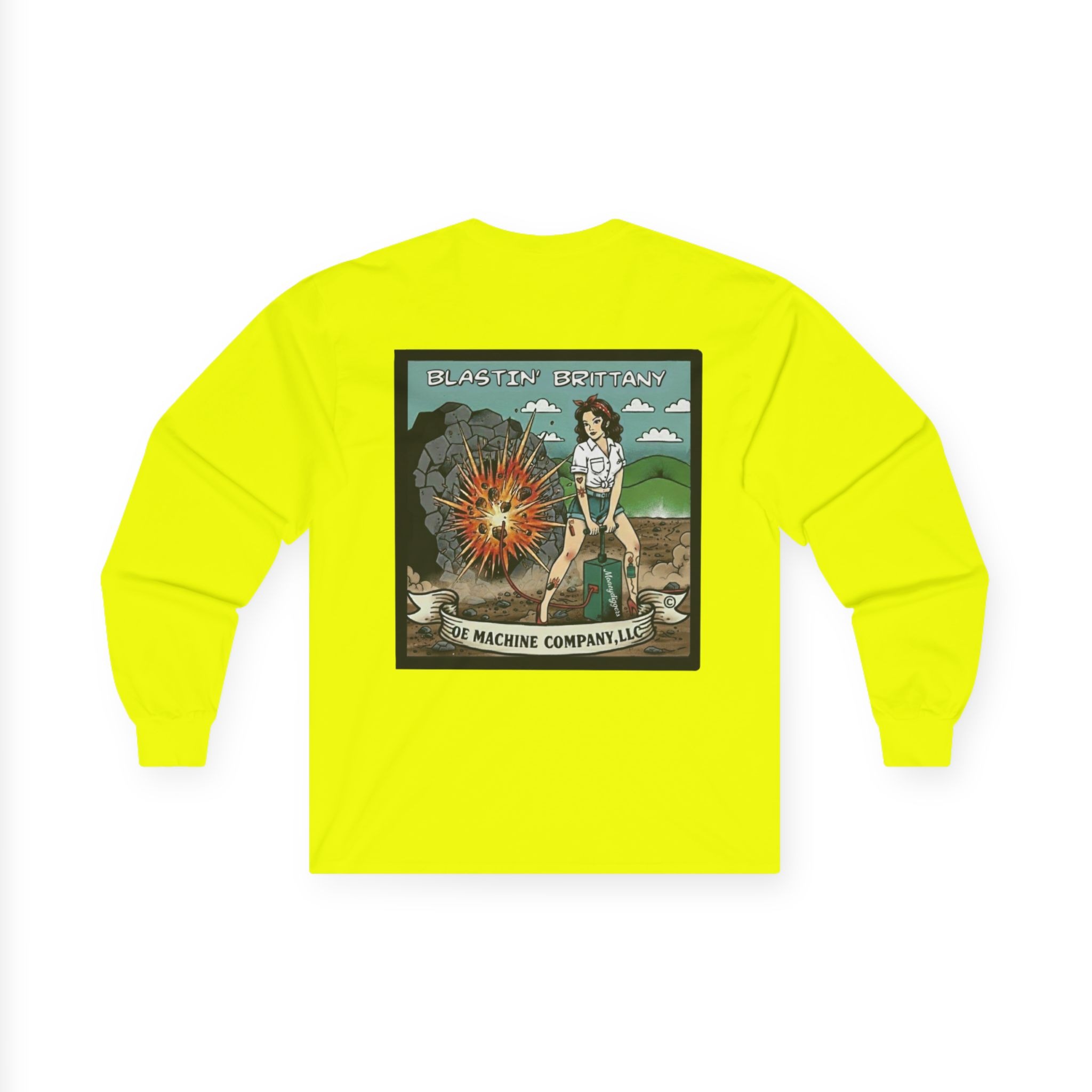 Blastin' Brittany, OE Machine Co. Long Sleeve Tee - Image 20