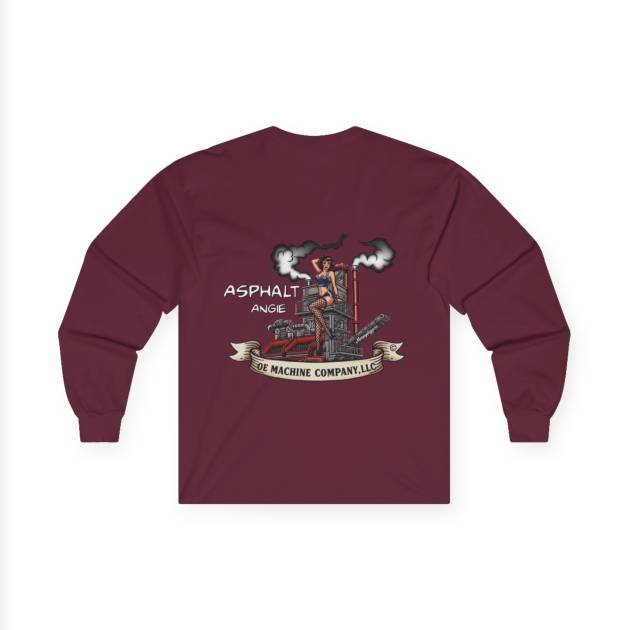 Asphalt Angie, OE Machine Co. Long Sleeve Tee