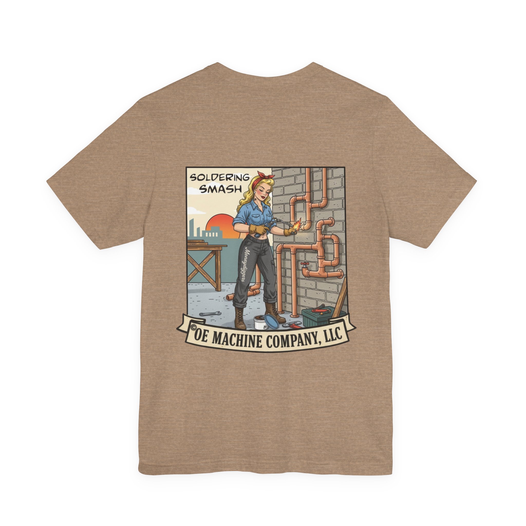 Soldering Smash, OE Machine Co. Short Sleeve Tee - Image 11