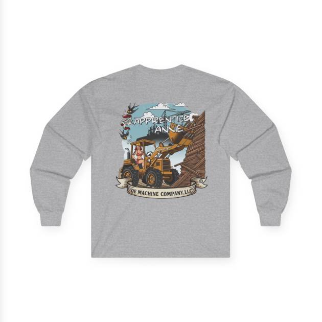 Apprentice Annie, OE Machine Co. Long Sleeve Tee