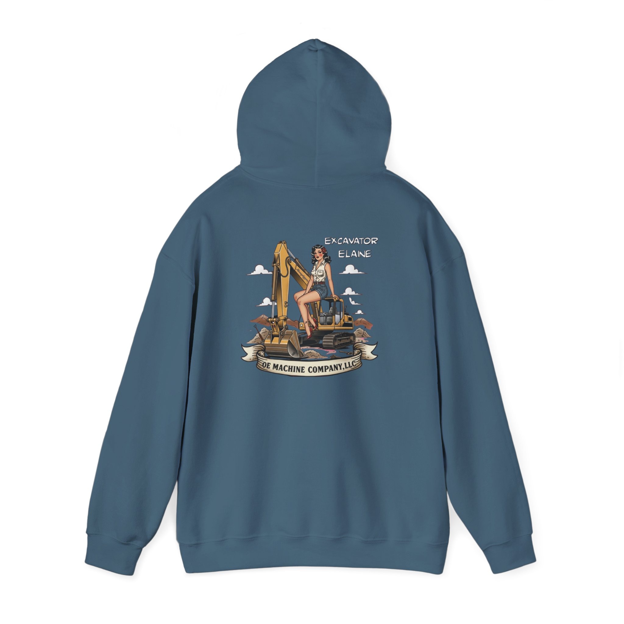 Excavator Elaine, OE Machine Co. Hoodie - Image 5