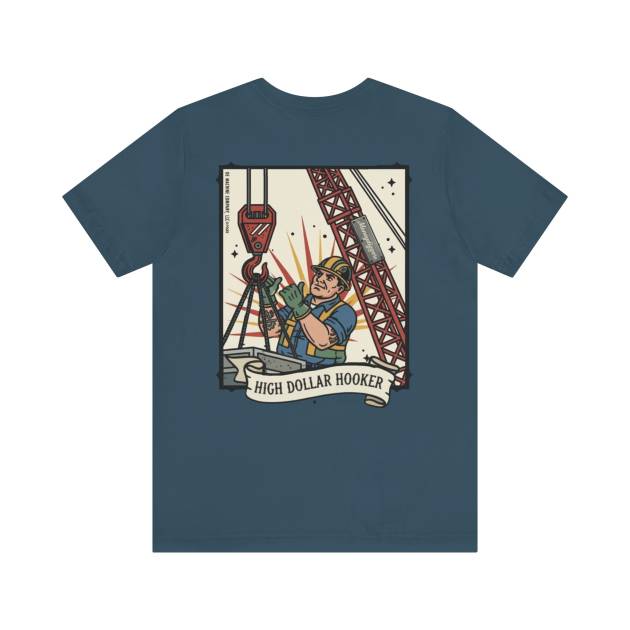 High Dollar Hooker, OE Machine Co. Short Sleeve Tee