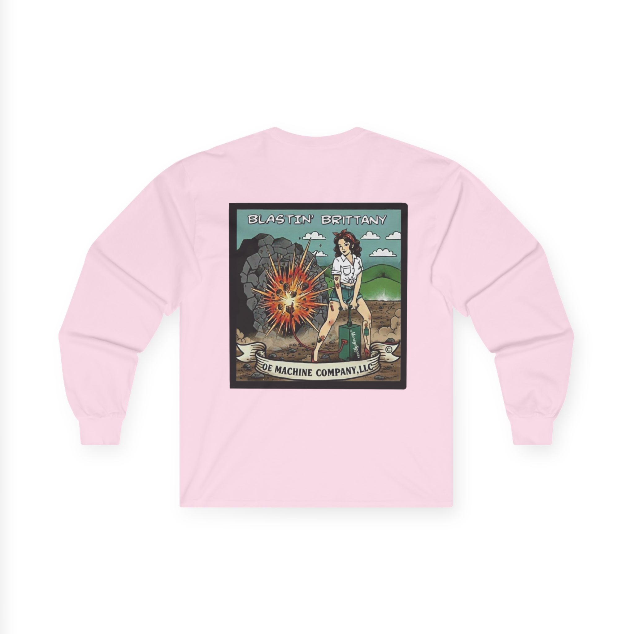 Blastin' Brittany, OE Machine Co. Long Sleeve Tee - Image 41