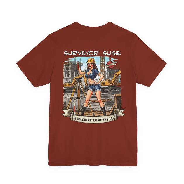 Surveyor Susie, OE Machine Co. Short Sleeve Tee