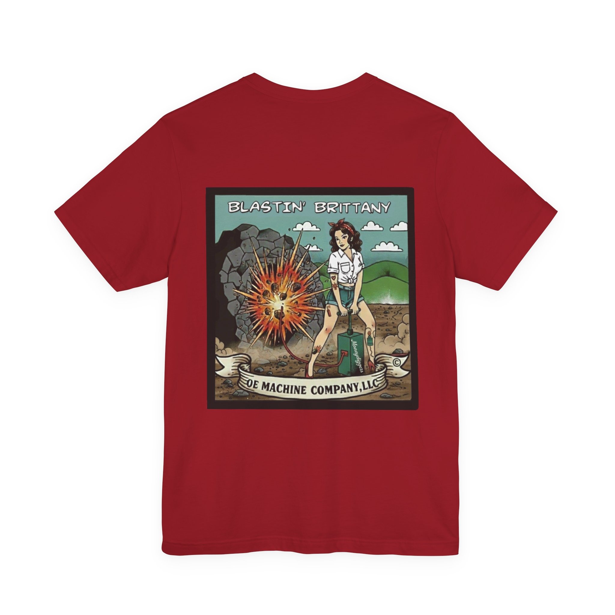 Blastin' Brittany, OE Machine Co. Short Sleeve Tee - Image 35