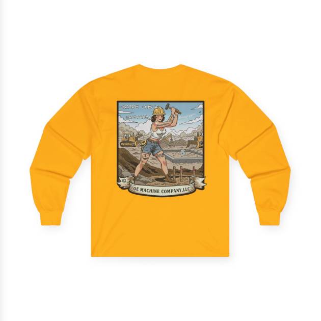 Grade Check Gretchen, OE Machine Co. Long Sleeve Tee