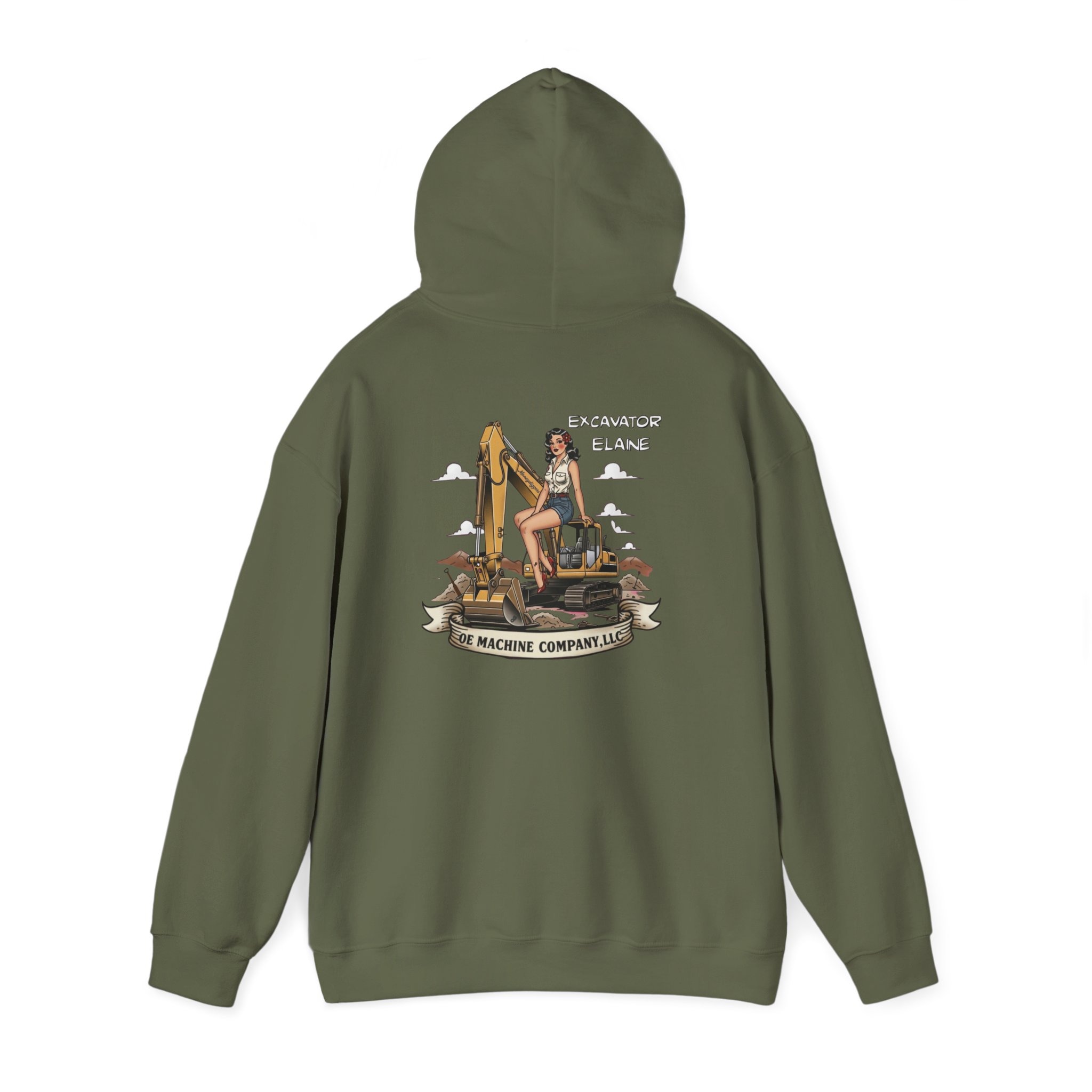 Excavator Elaine, OE Machine Co. Hoodie - Image 15
