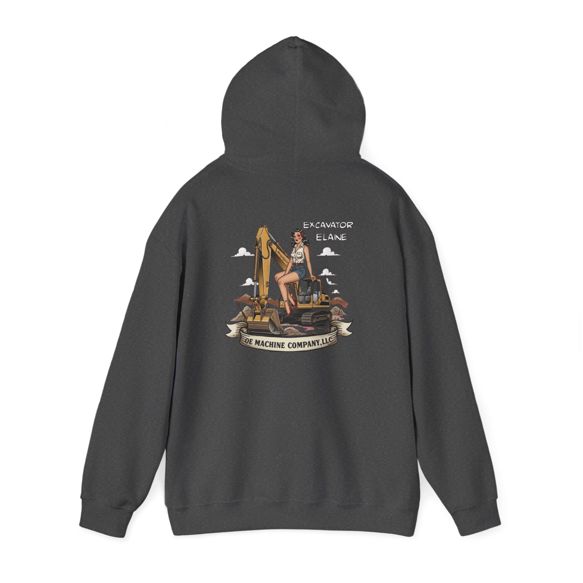 Excavator Elaine, OE Machine Co. Hoodie - Image 43