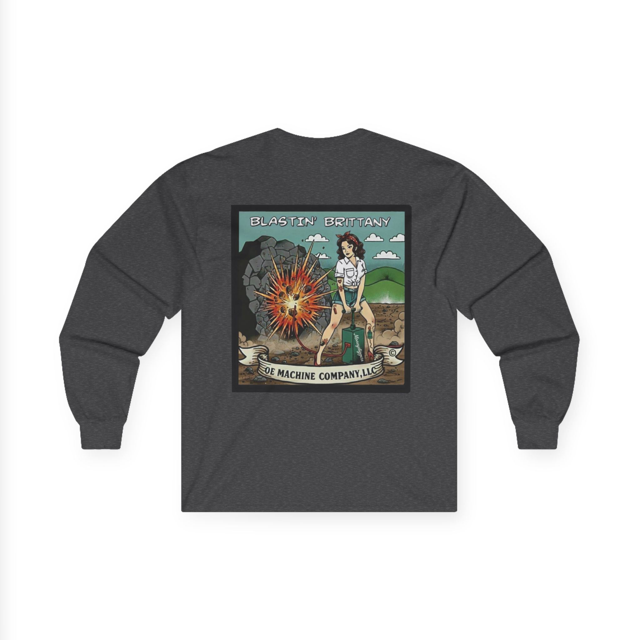 Blastin' Brittany, OE Machine Co. Long Sleeve Tee - Image 26