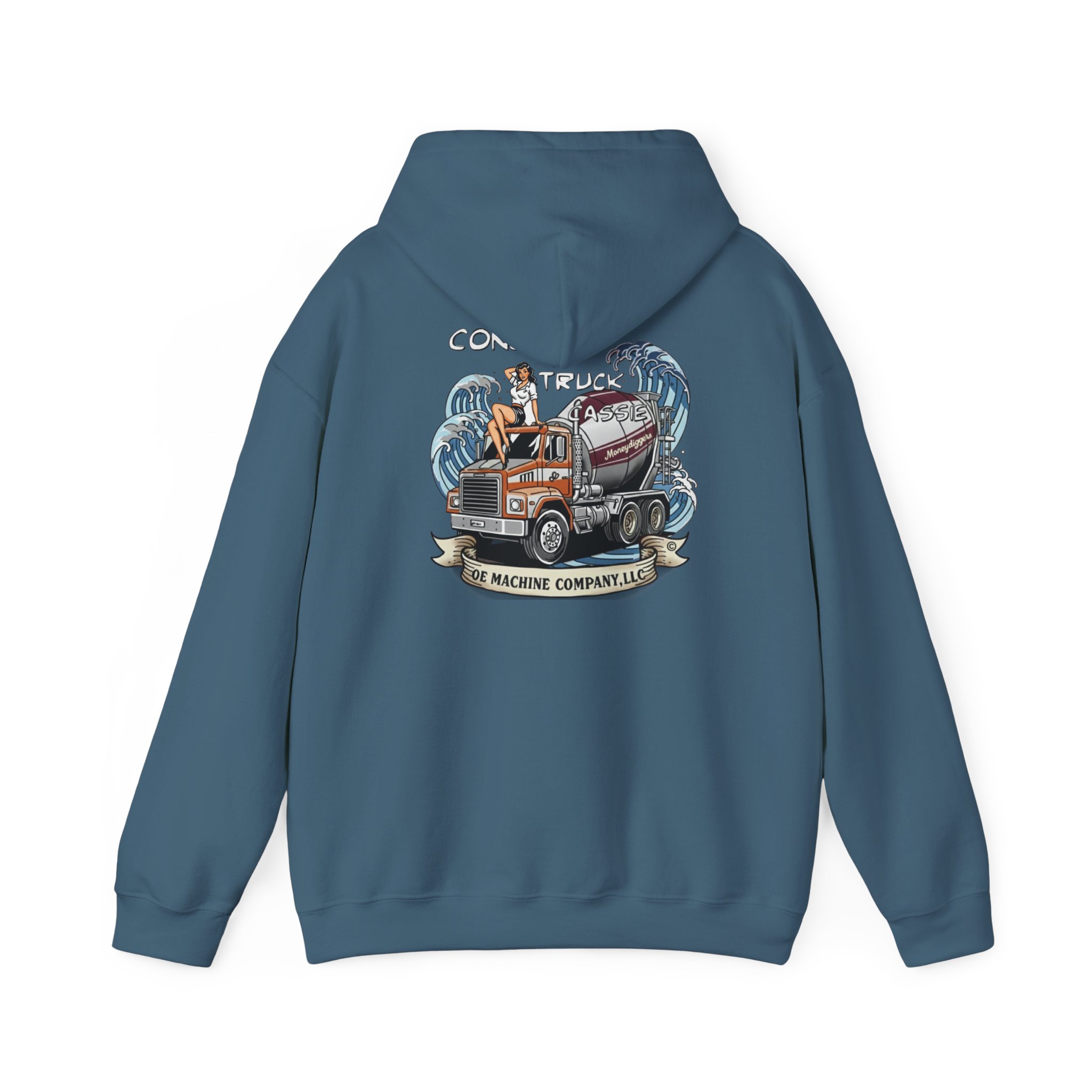 Concrete Truck Cassie, OE Machine Co. Hoodie - Image 7