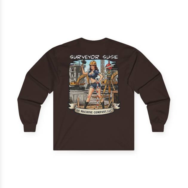 Surveyor Susie, OE Machine Co. Long Sleeve Tee