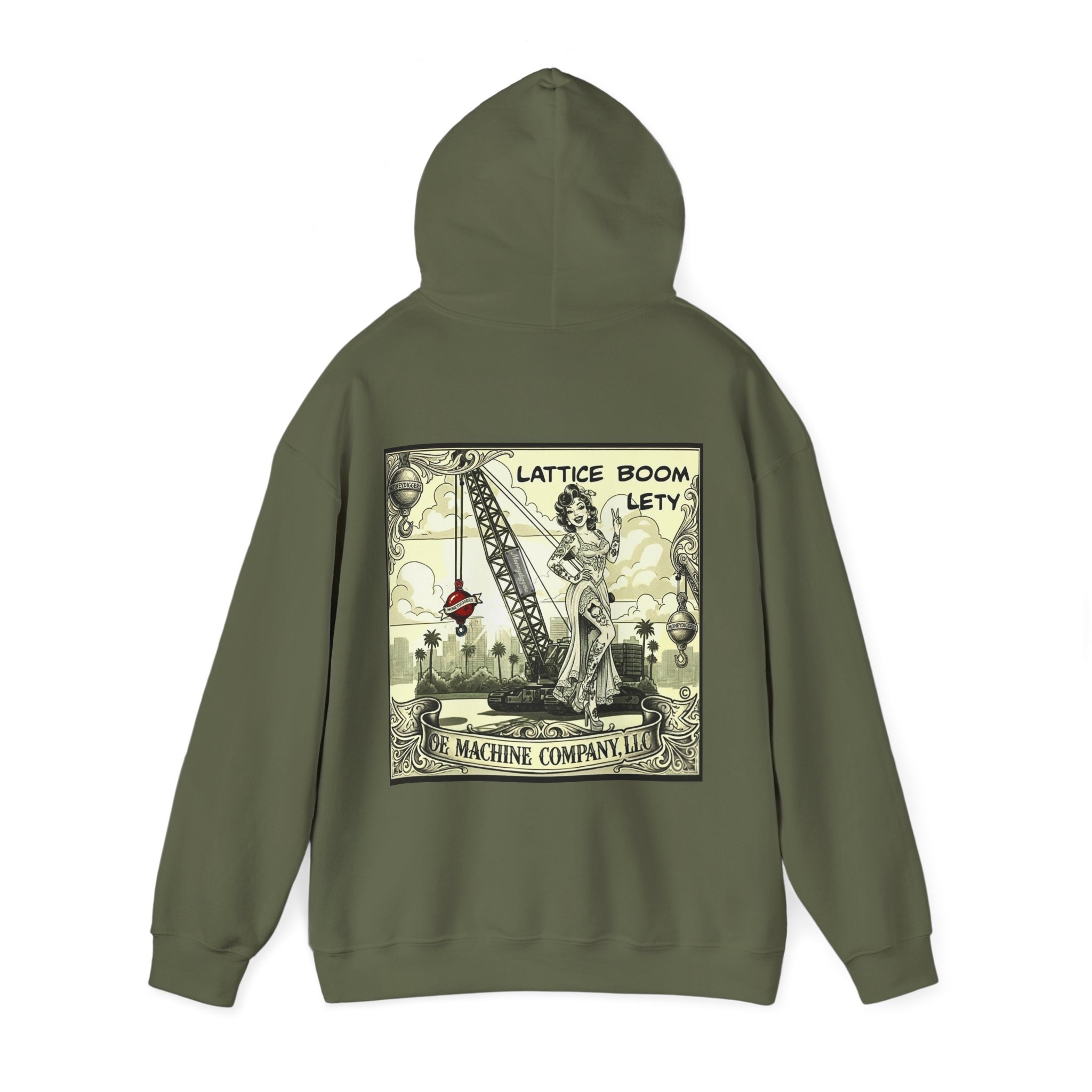 Lattice Boom Lety, OE Machine Co. Hoodie - Image 10