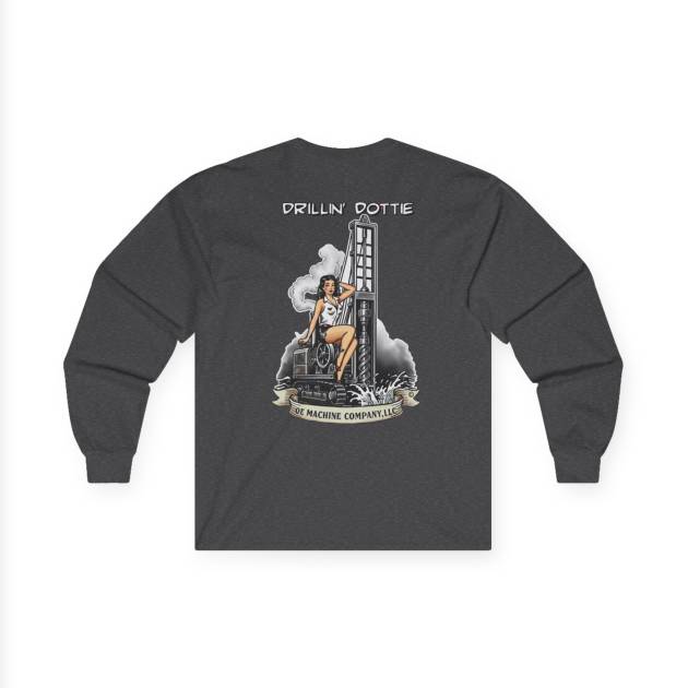Drillin' Dottie, OE Machine Co. Long Sleeve Tee