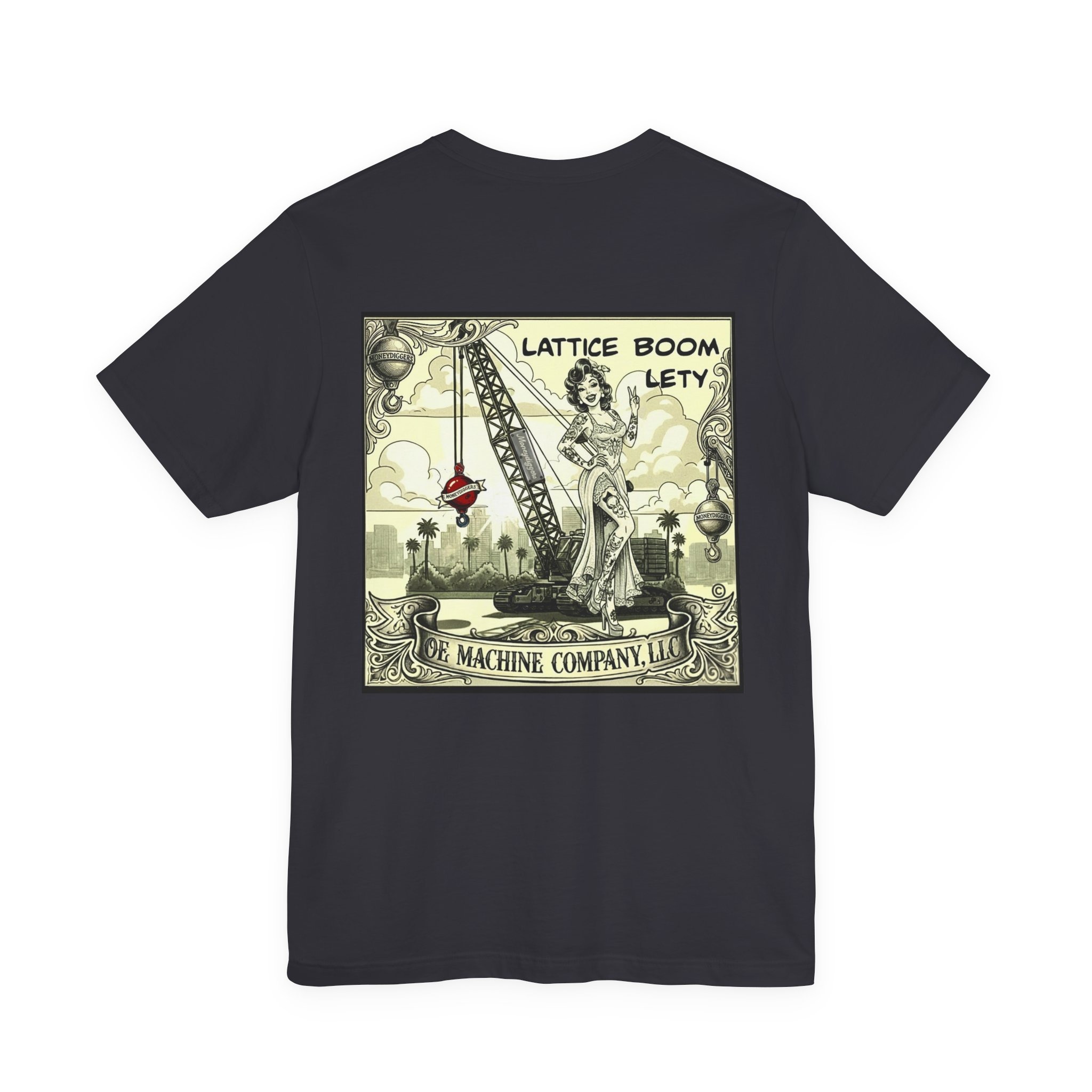 Lattice Boom Lety, OE Machine Co. Short Sleeve Tee - Image 14