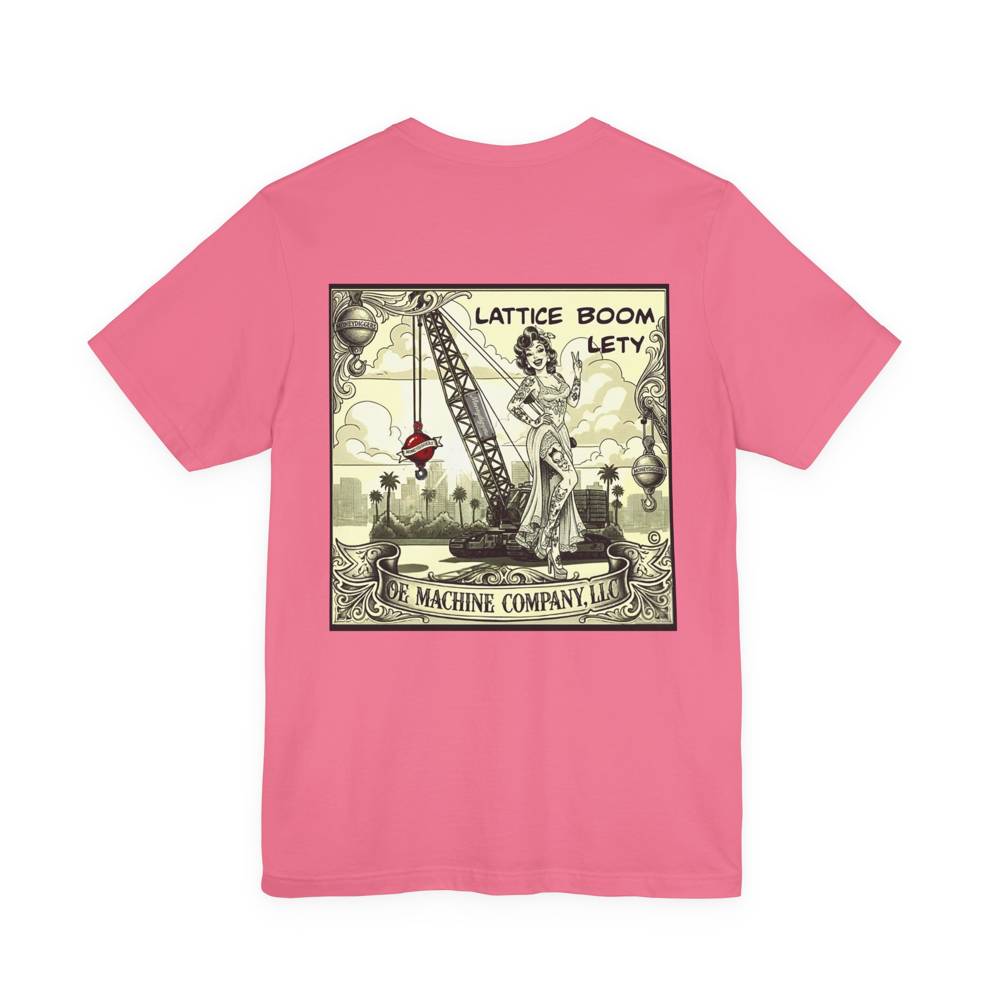 Lattice Boom Lety, OE Machine Co. Short Sleeve Tee - Image 42