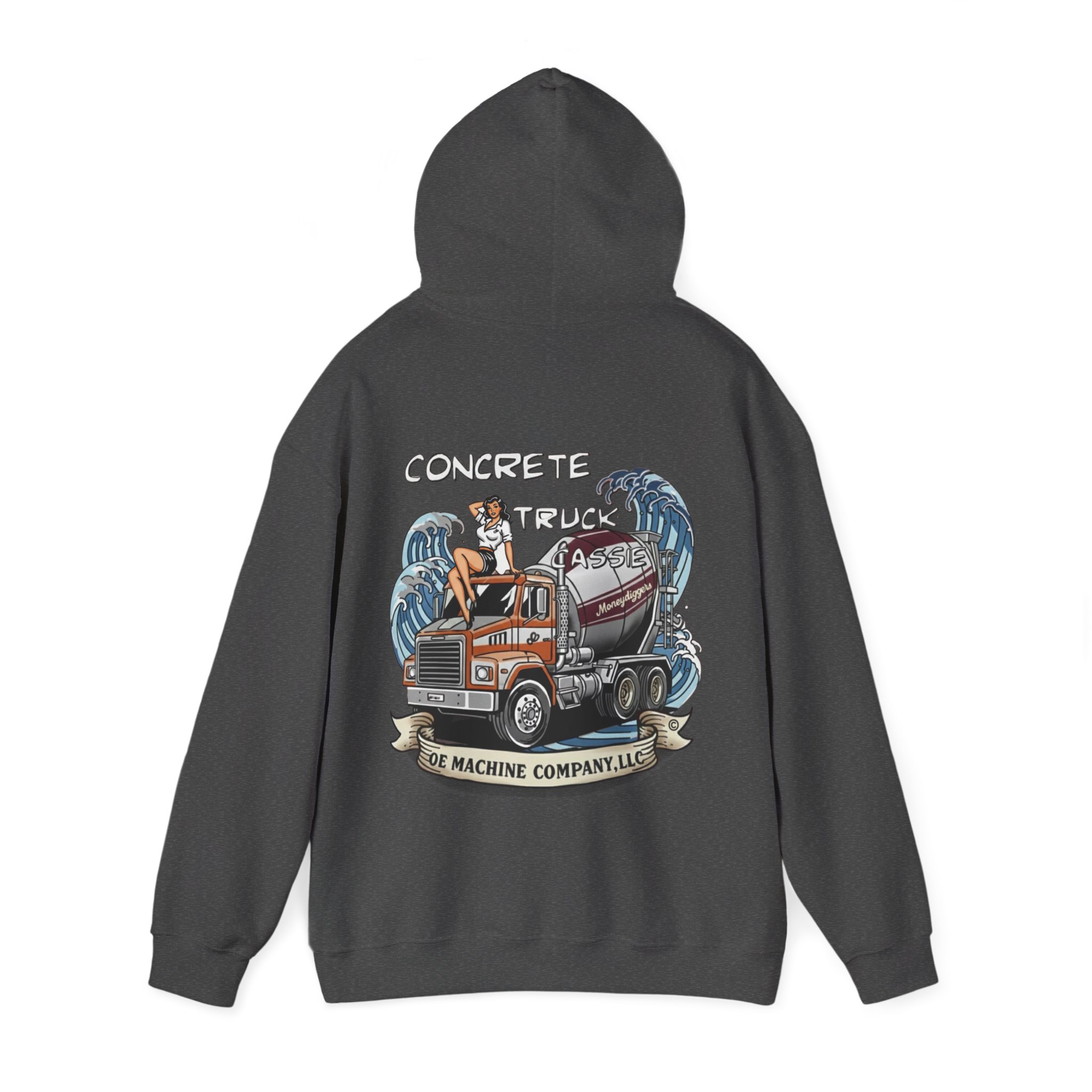 Concrete Truck Cassie, OE Machine Co. Hoodie - Image 19