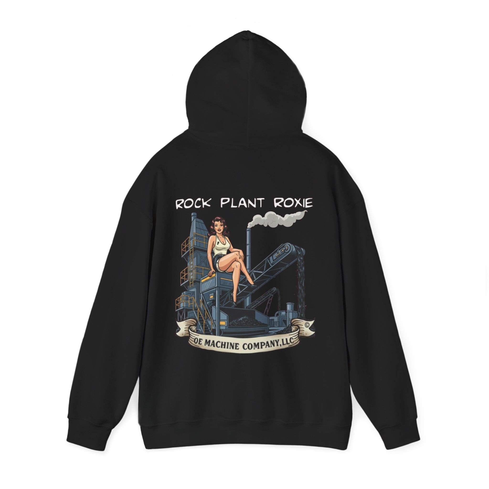 Rock Plant Roxie, OE Machine Co. Hoodie - Image 7