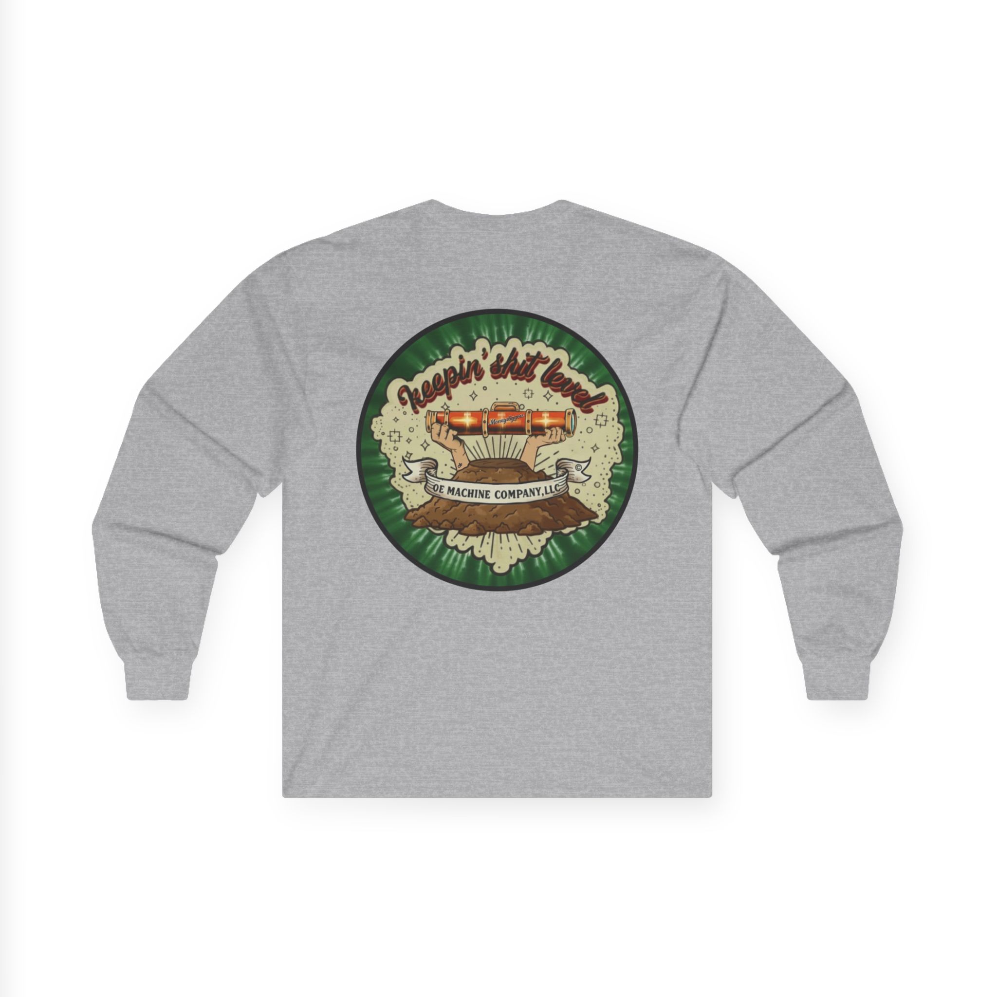 Keepin' Shit Level, OE Machine Co. Long Sleeve Tee - Image 11