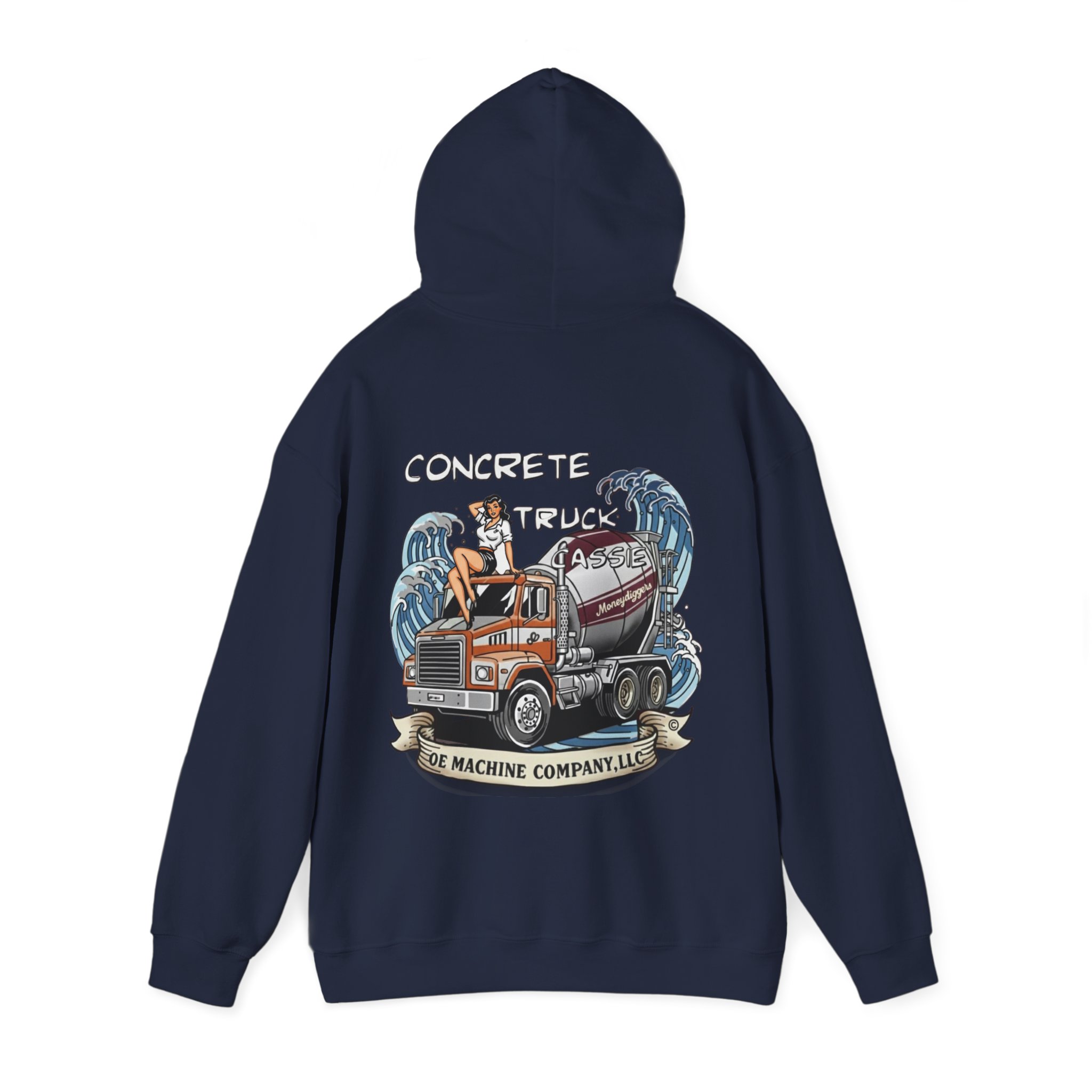 Concrete Truck Cassie, OE Machine Co. Hoodie - Image 31